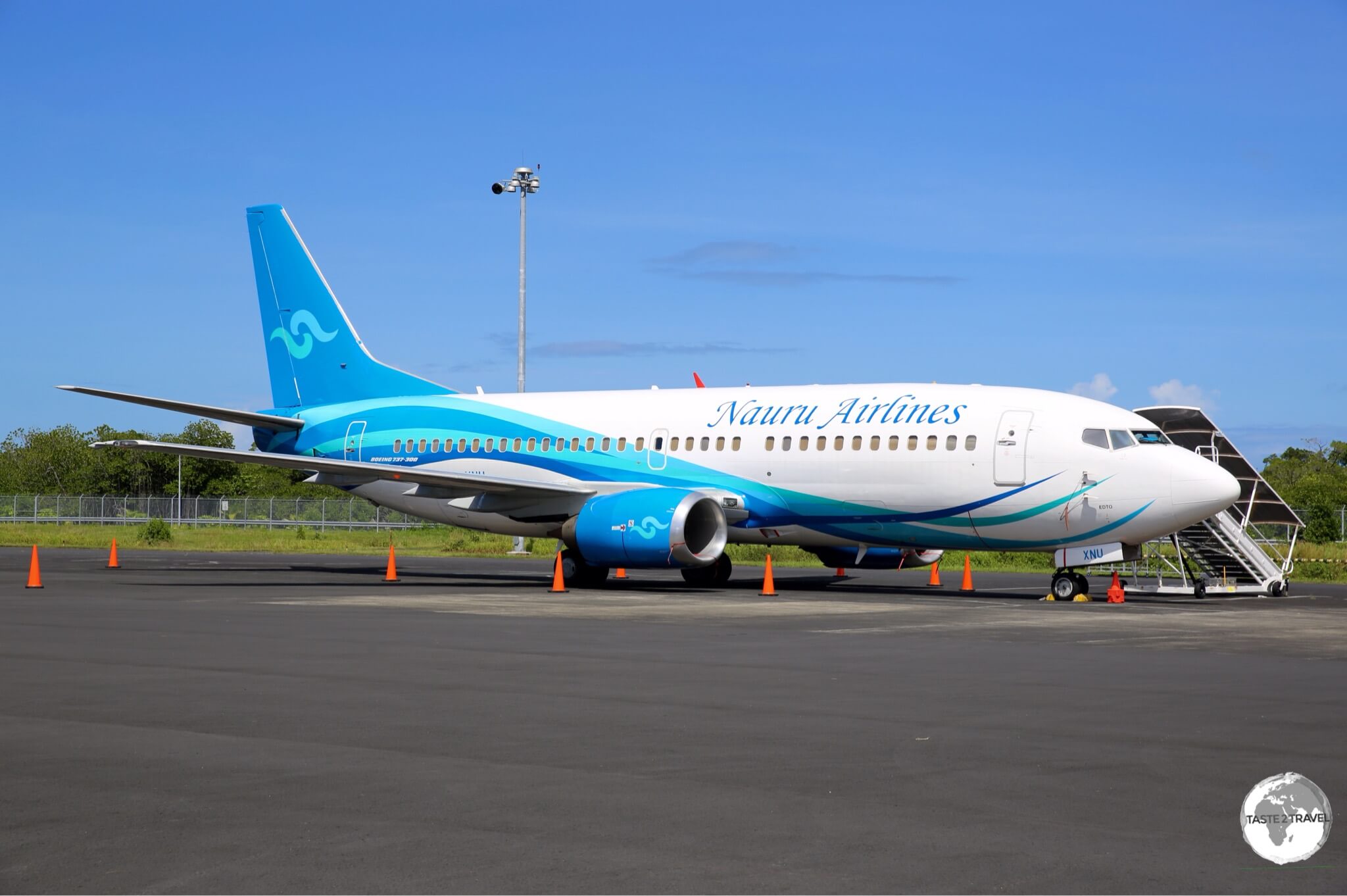 Nauru Airlines at Pohnpei airport.