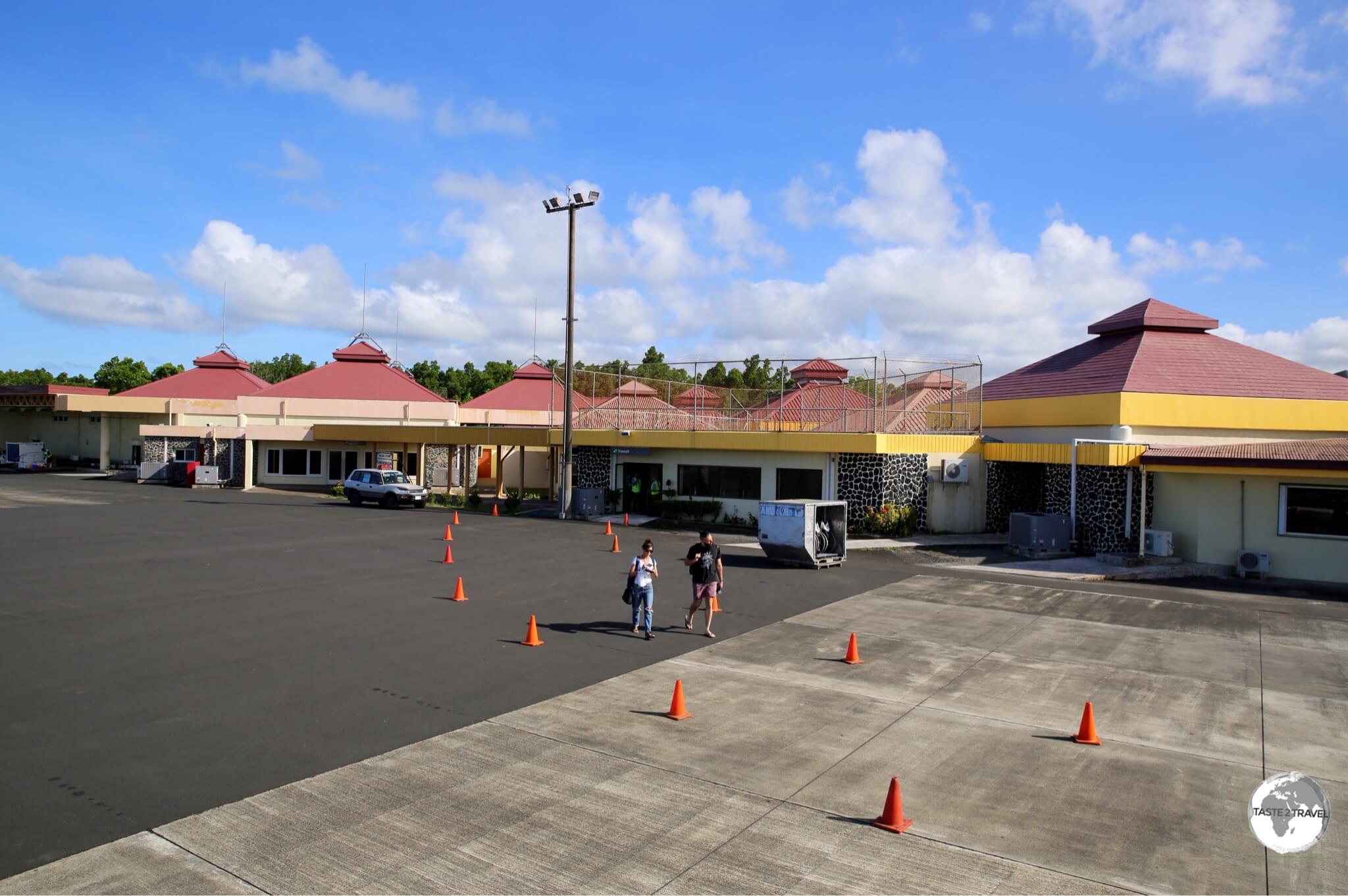 A view of the terminal at Pohnpei airport.