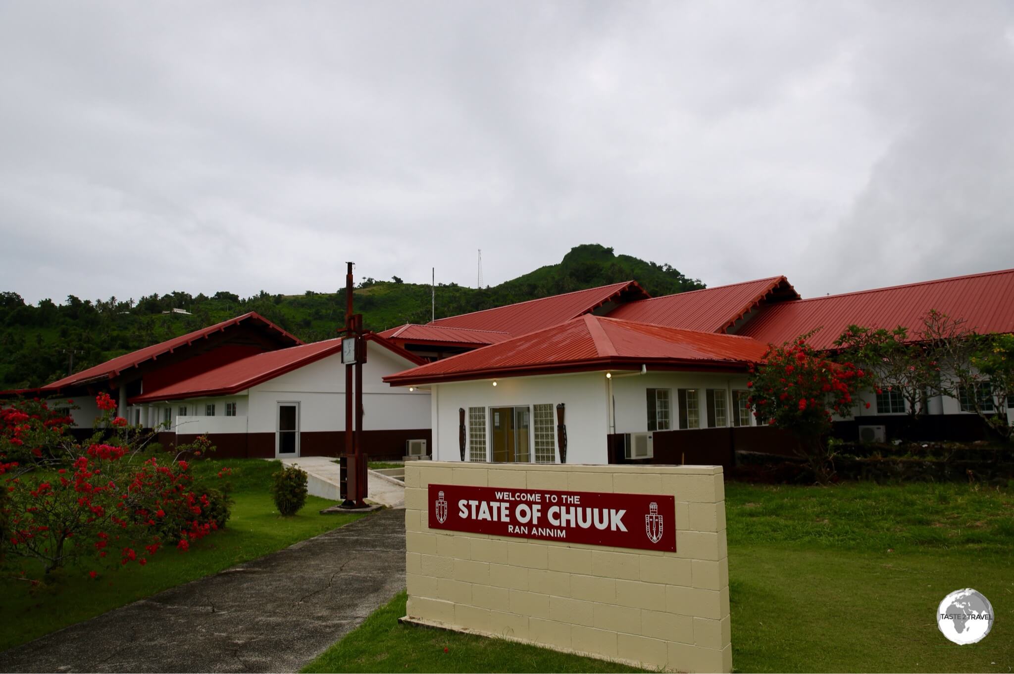 The terminal building at Chuuk International airport.