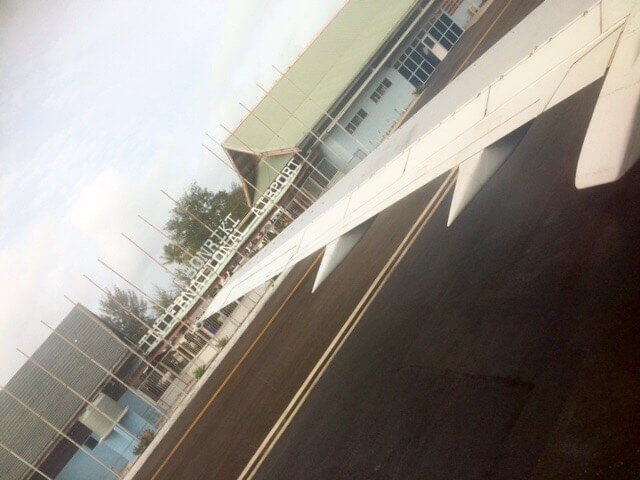 Arrival at Bonriki International Airport, the gateway to Kiribati.