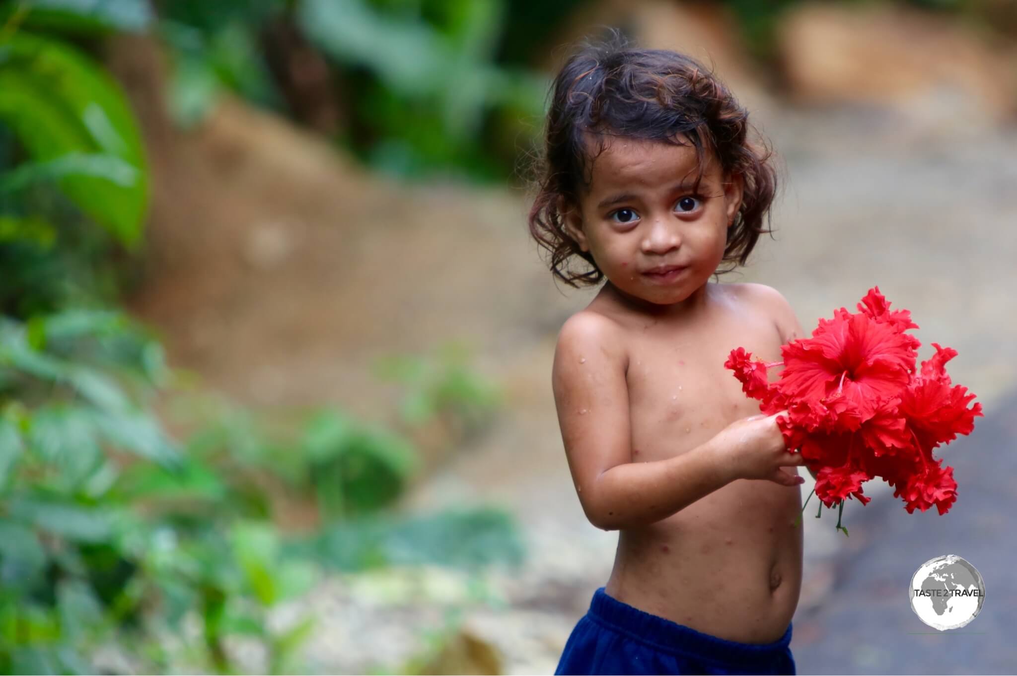 Very cute! Flower Girl on Pohnpei.