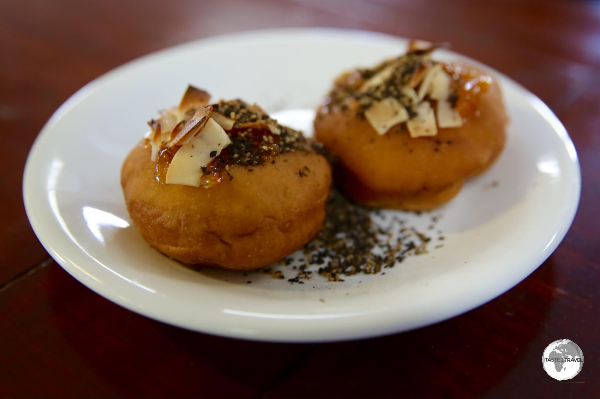 The amazing pepper donuts at Sei Cafe - a fiery experience!