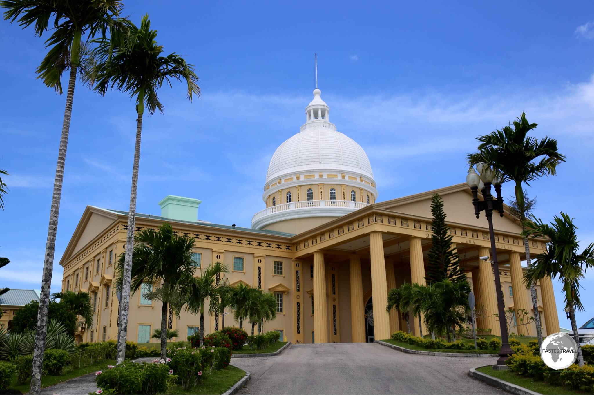 The Capitol Building at Ngerulmud, the tiny capital of Palau. 