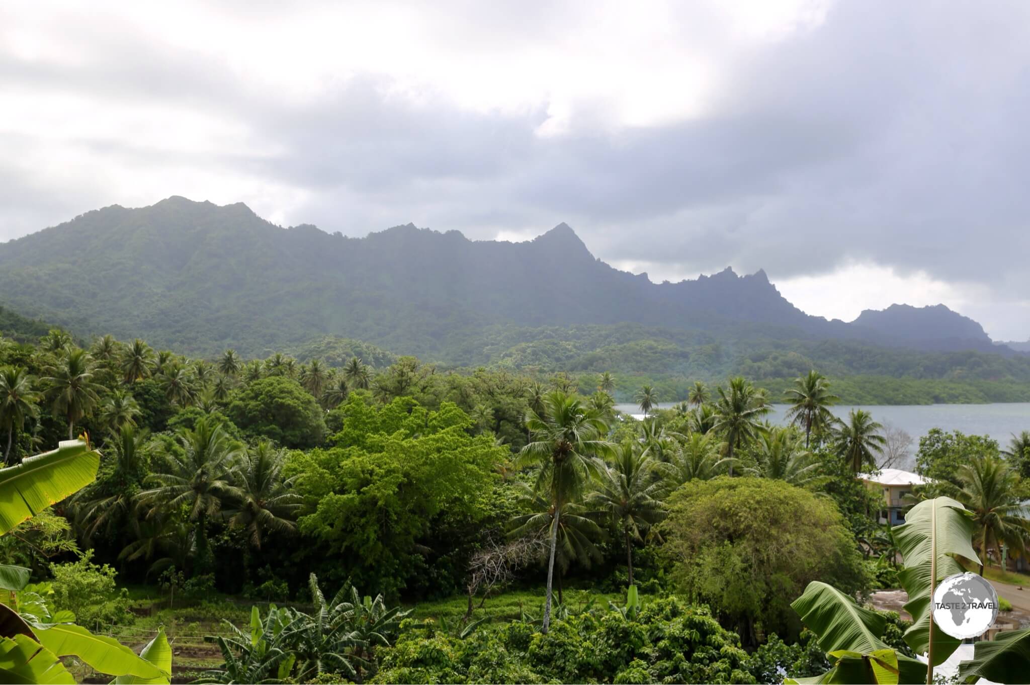 The profile of the mountain range on Kosrae is said to resemble a sleeping lady.