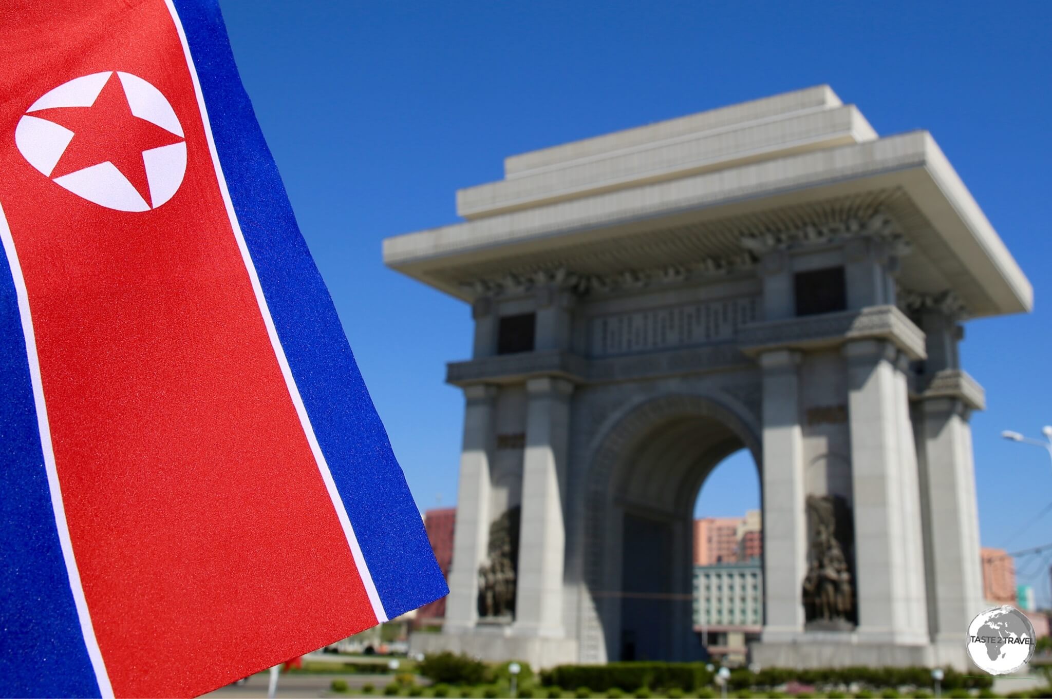 The Arch of Triumph in Pyongyang, which our Korean guide was proud to tell us, is taller than the one in Paris.