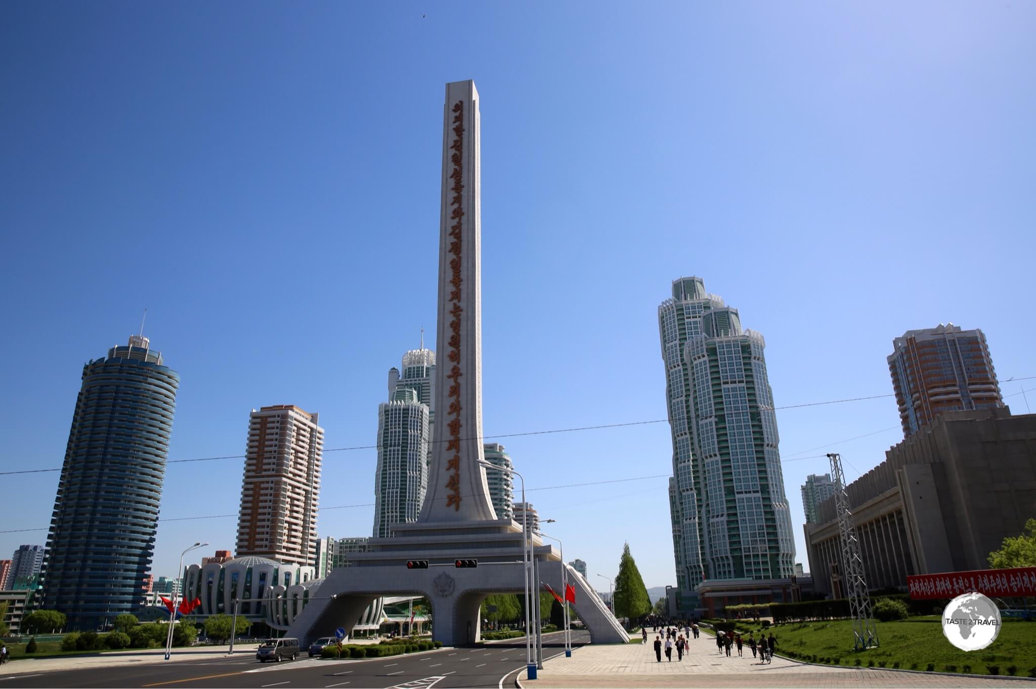 Ryomyong Street is the third prestige project in as many years in Pyongyang, and by far the largest, offering thousands of new apartments for party elites. 