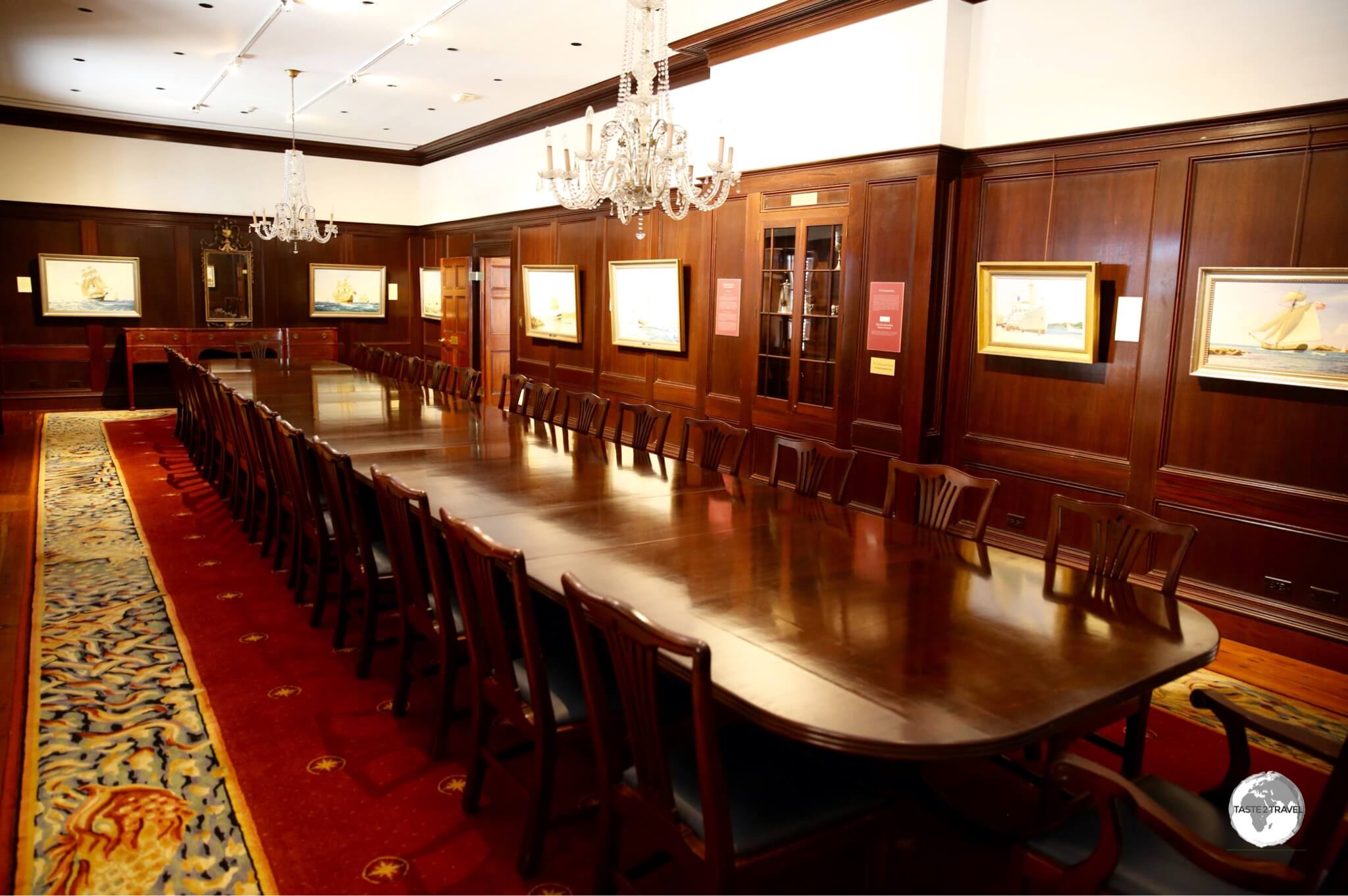 The former State Dining Room inside the Old Commissioners House.