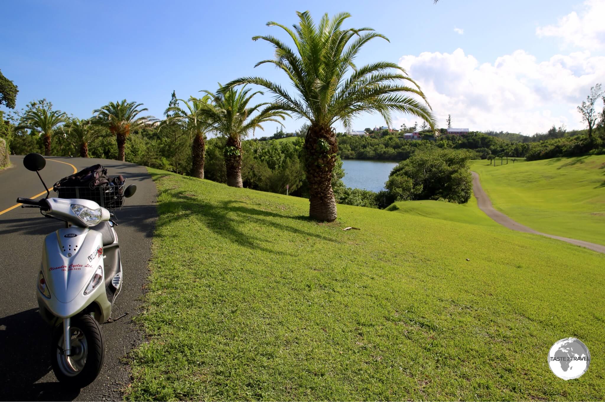 A scooter is the best way to explore an island where rental cars are banned.