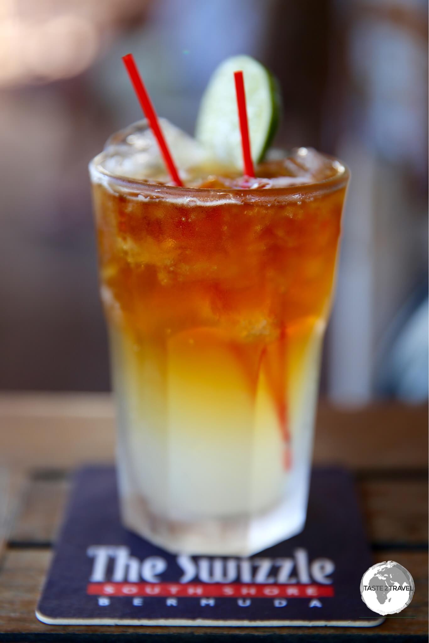 An island staple - the Dark 'n' Stormy cocktail. 