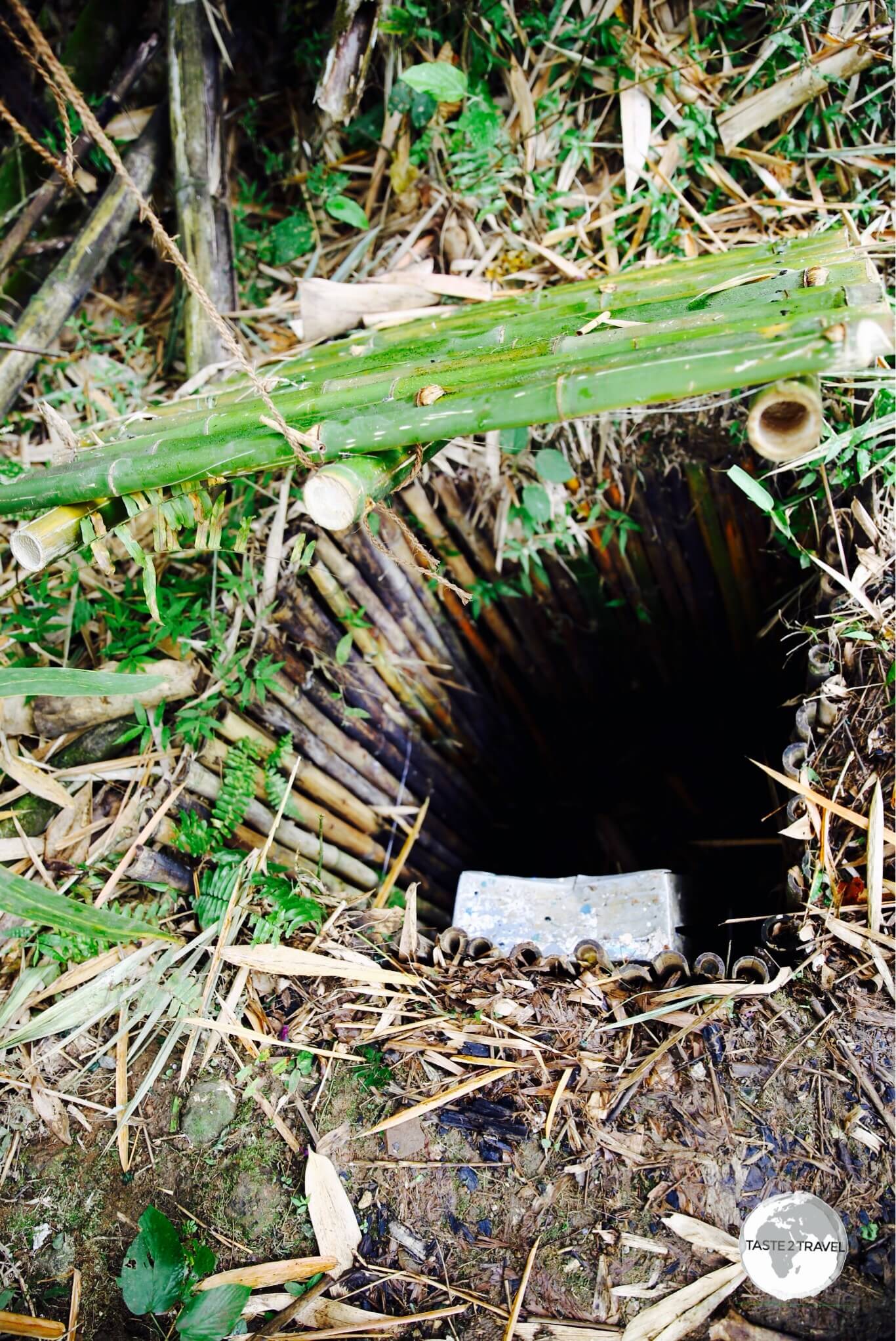 Entrance to Yokoi's cave.