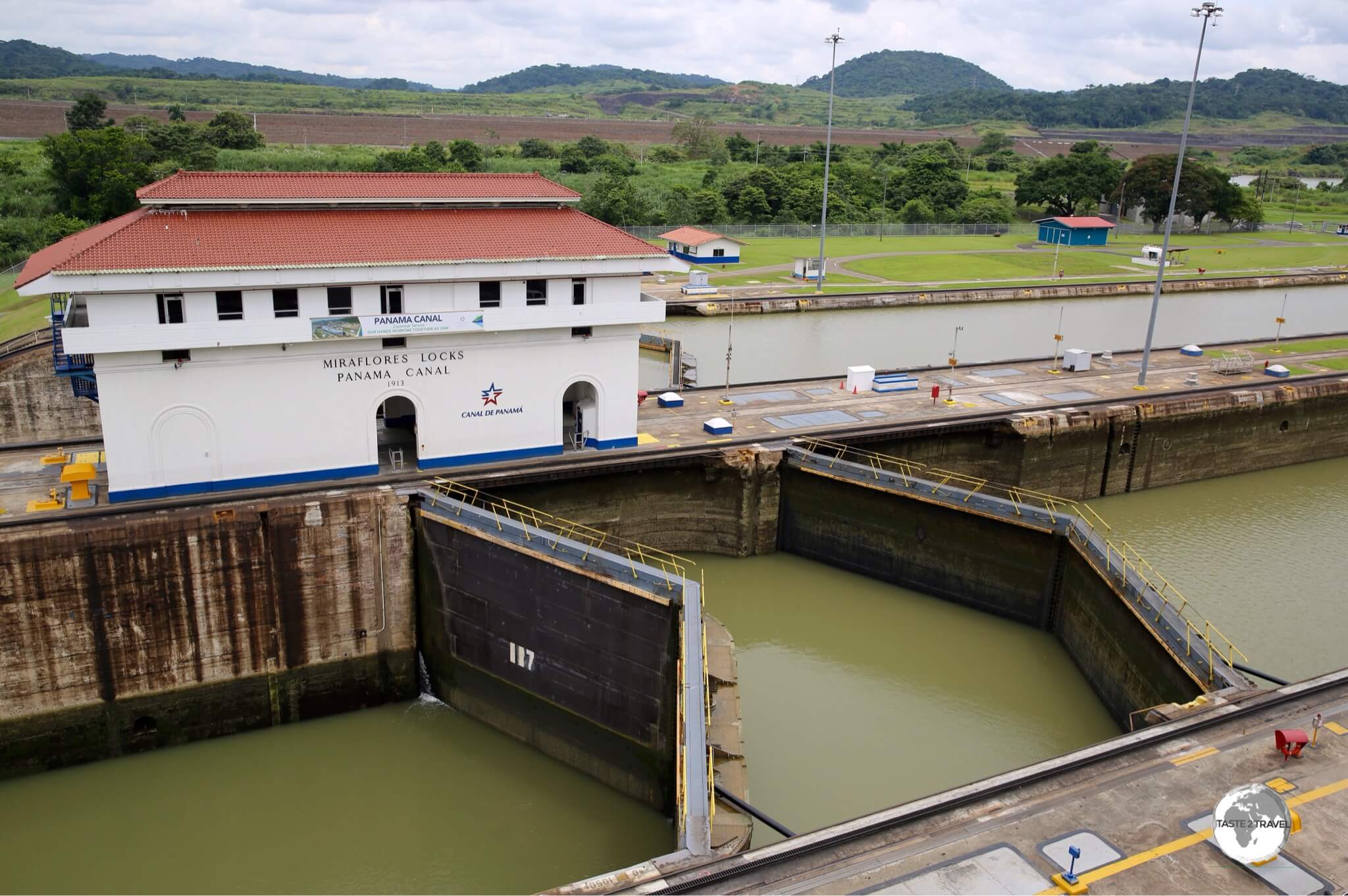 The Miraflores Locks (now the old locks) are located a short bus ride from Panama City.