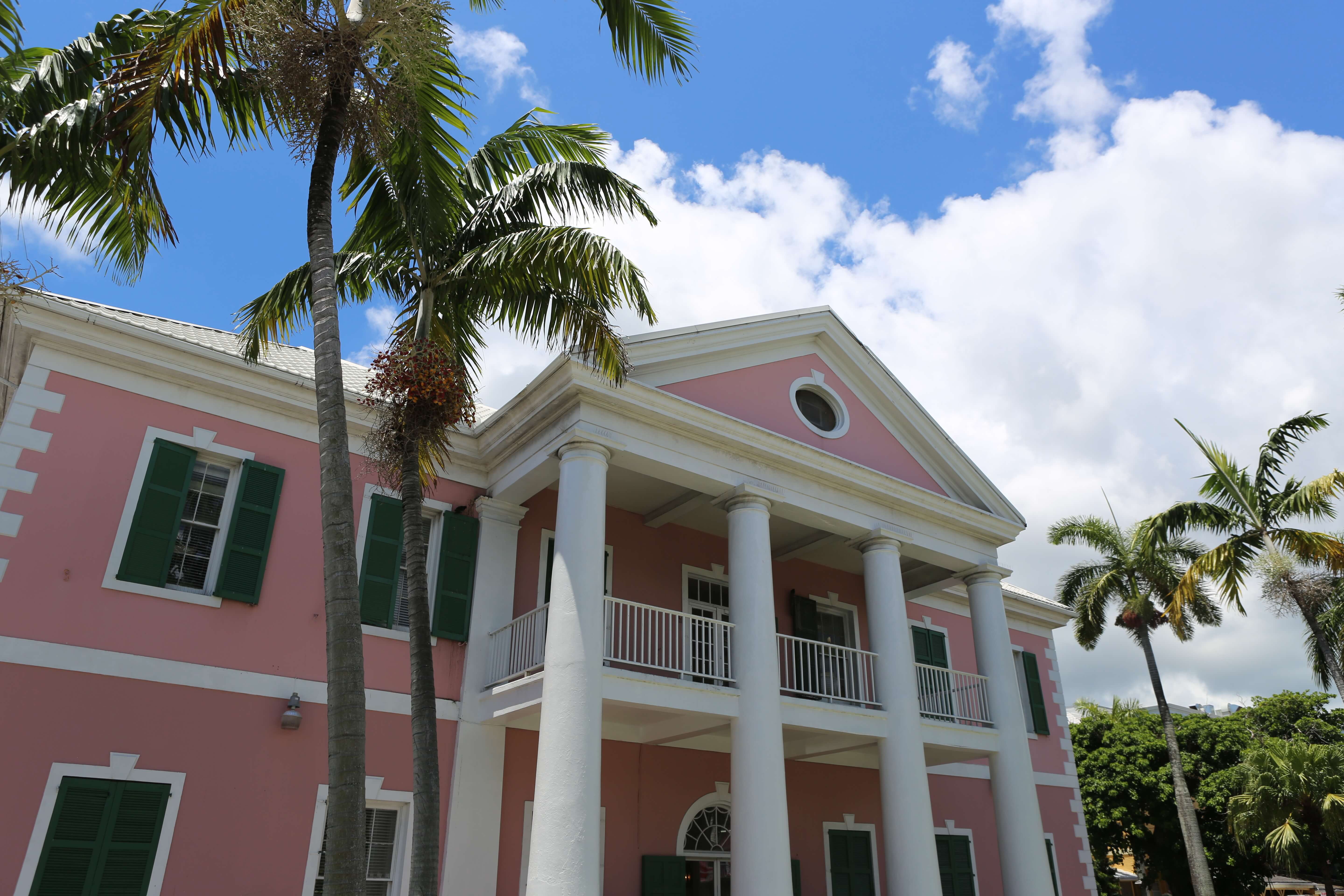 Government building on Parliament square, Nassau.