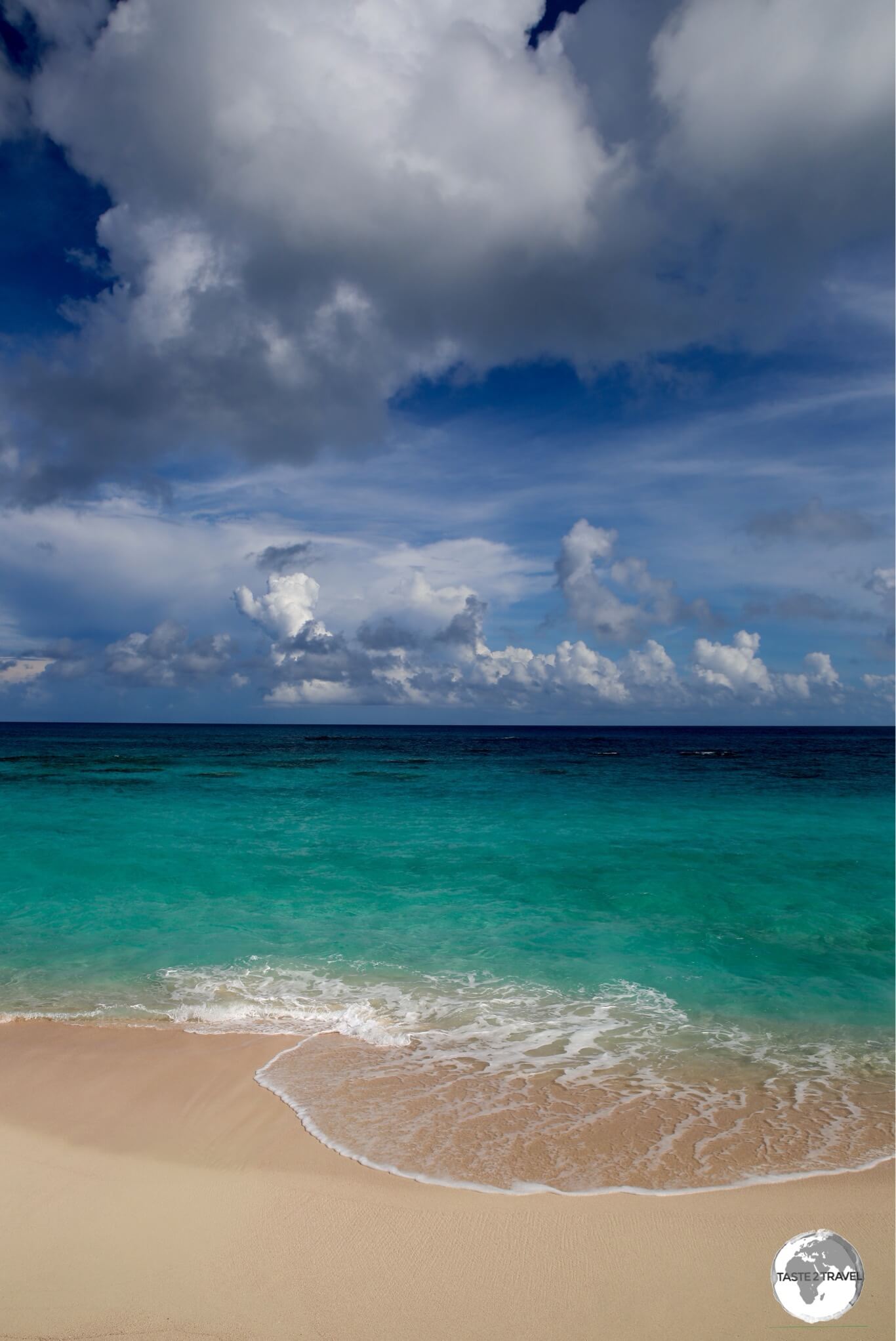 Storm clouds over Warwick Beach, one of the finer beaches on the south coast of Bermuda.