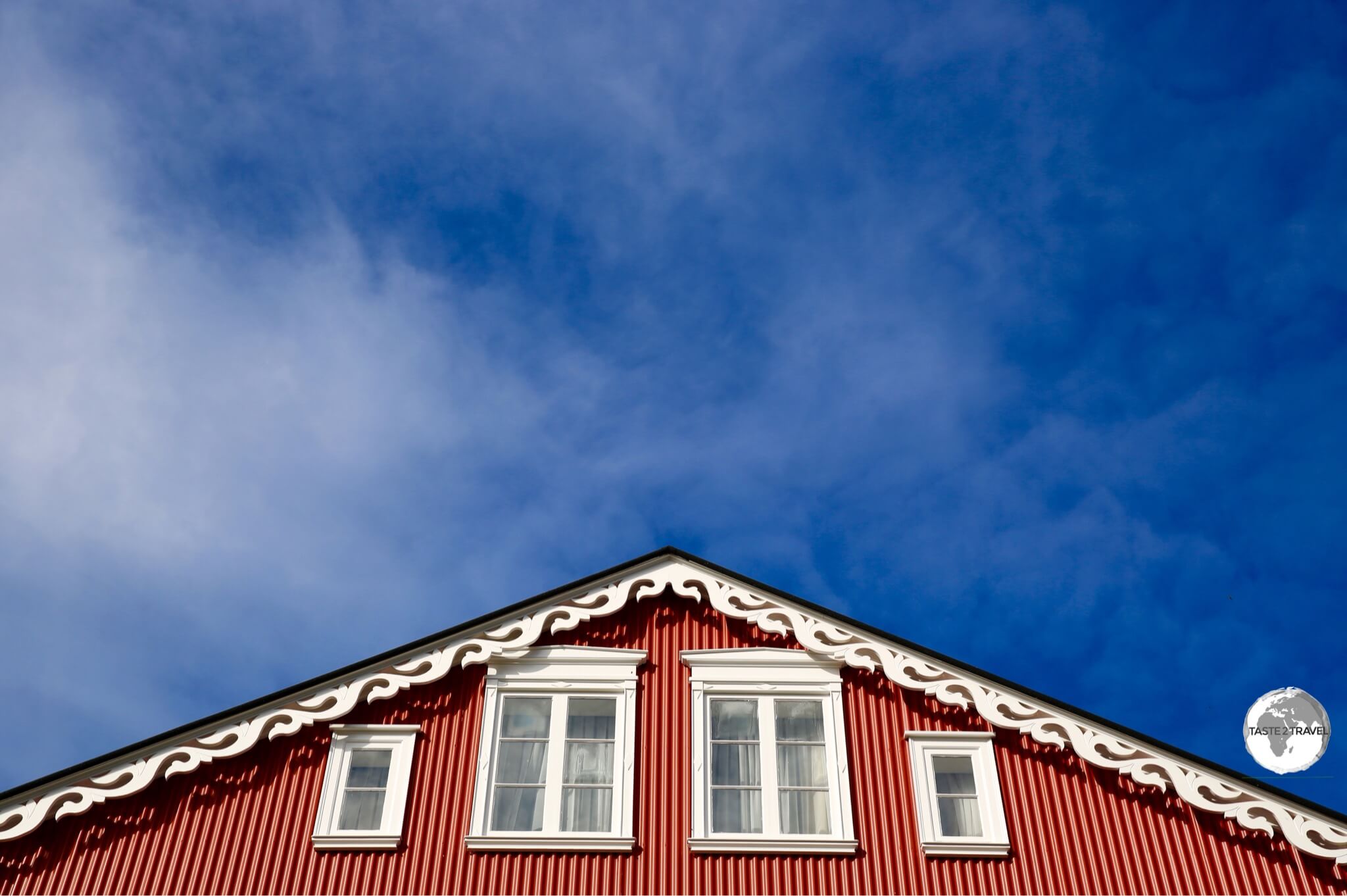 Traditional gable in downtown Reykjavik.