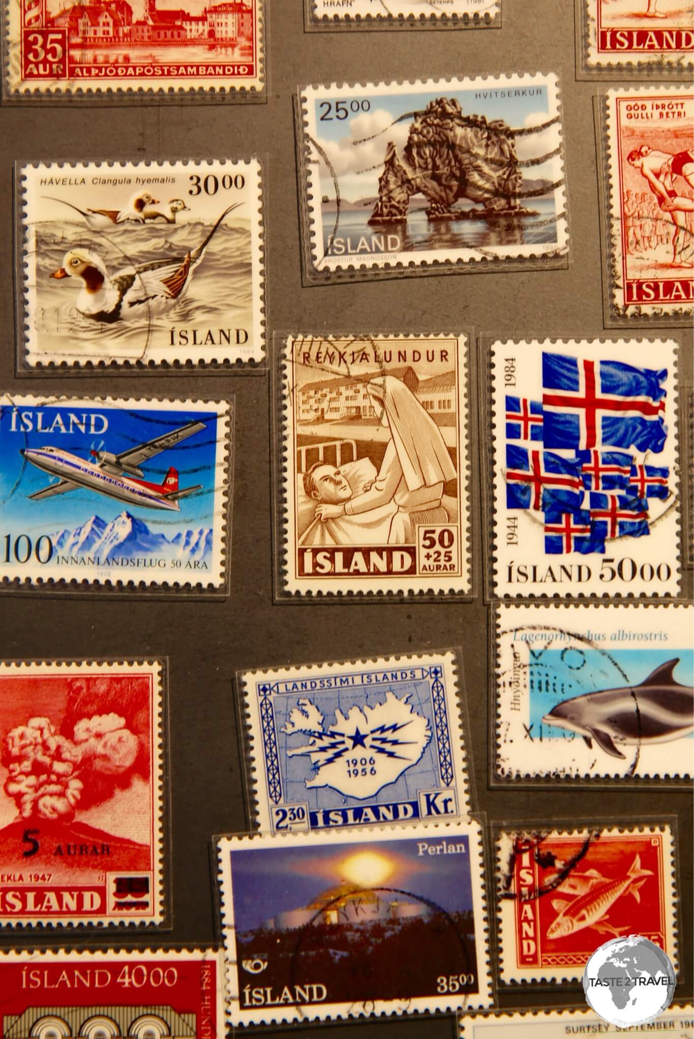 Stamps of Iceland.