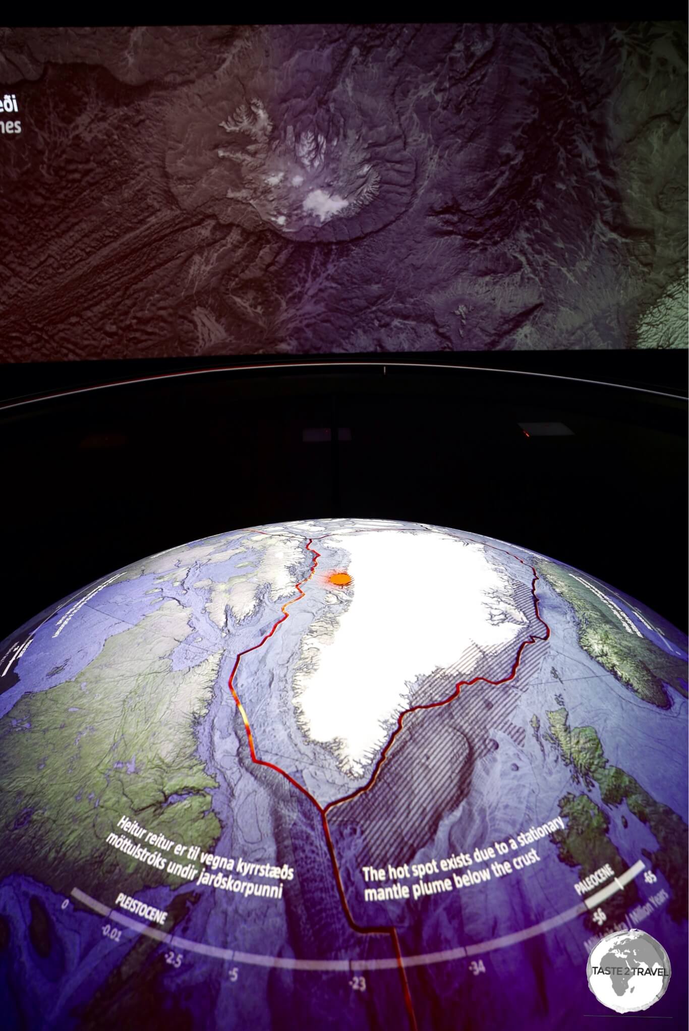 Interactive display at the LAVA centre.