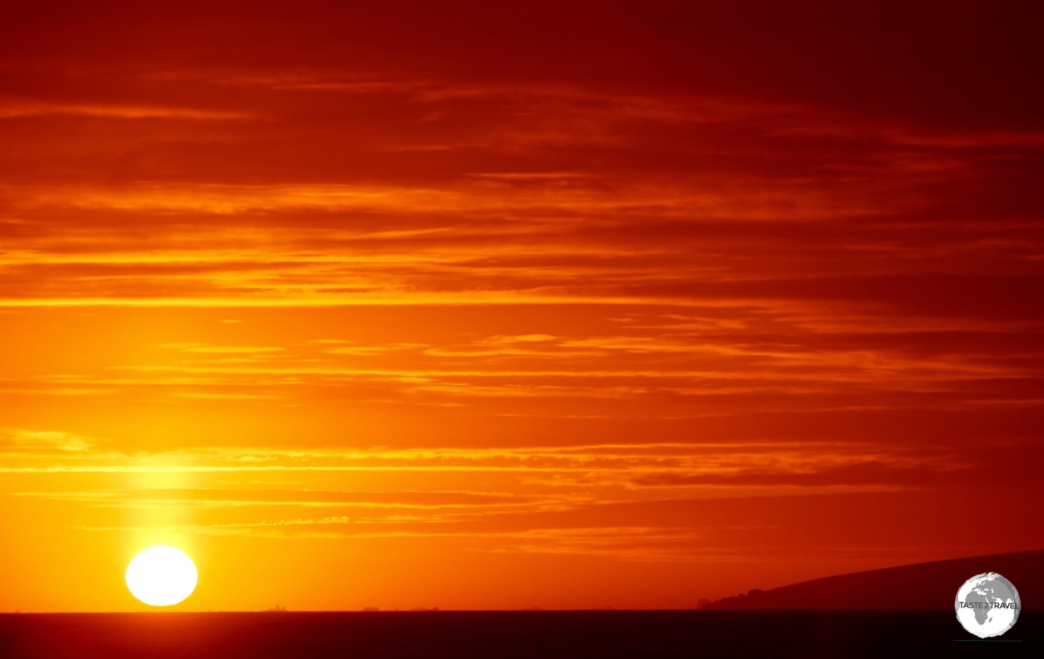 On our last day in Antarctica, a spectacular sunset bid us a final farewell.