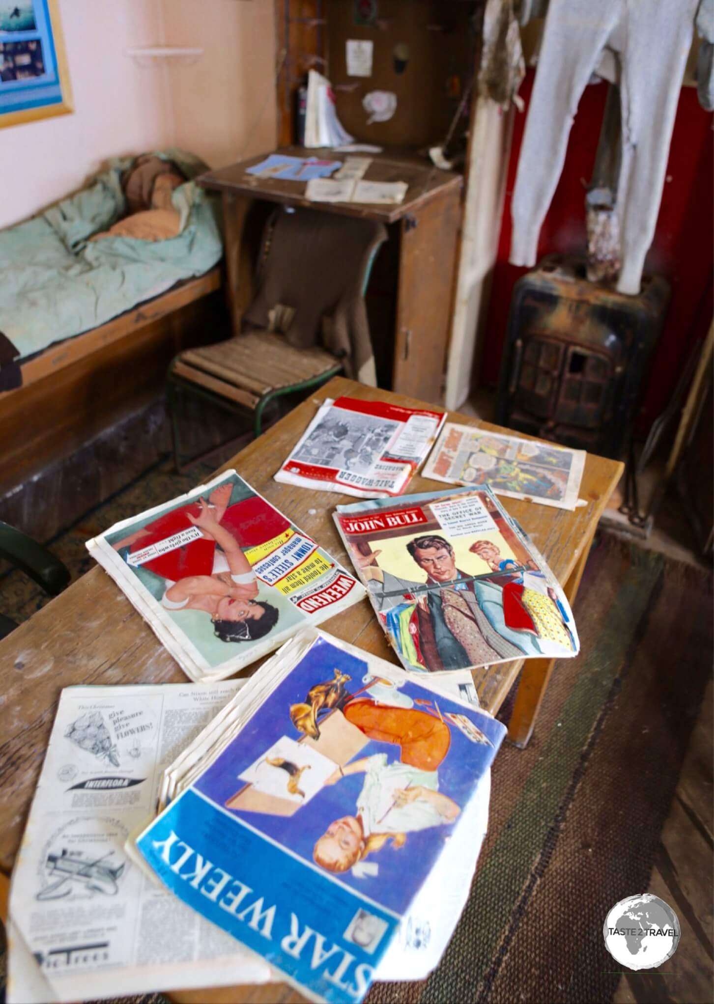 From thermal pants to magazines, the living quarters at <i>Base W</i>, on Detaille Island, remain undisturbed since the late 1950s.