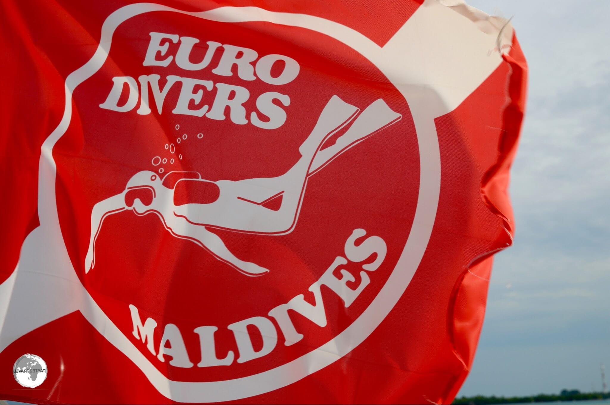 Euro Divers operate a very professional dive shop at Vilamendhoo Island Resort and Spa.