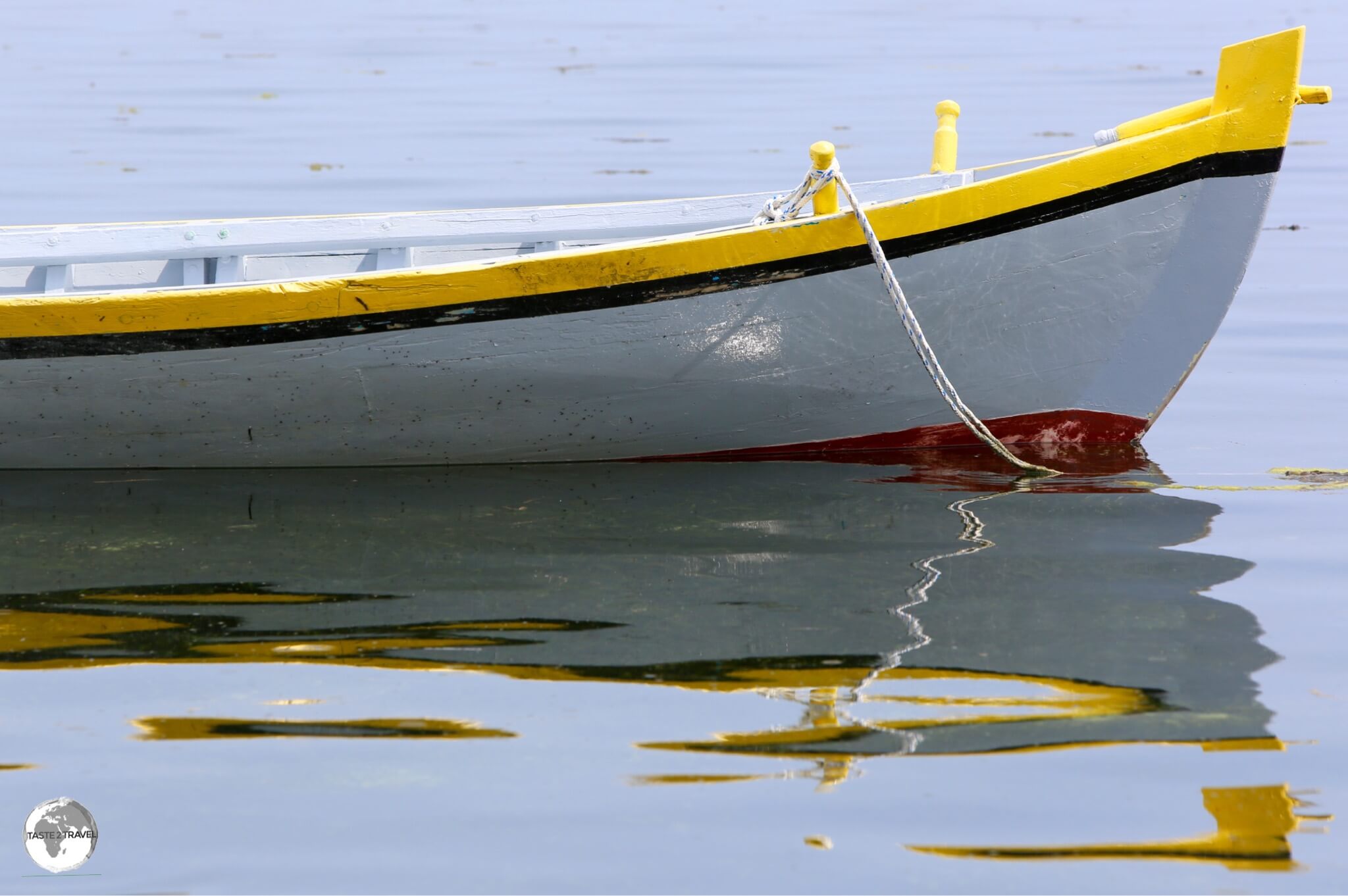 A traditional boat on Maafushi Island, which is a centre of boat building. 