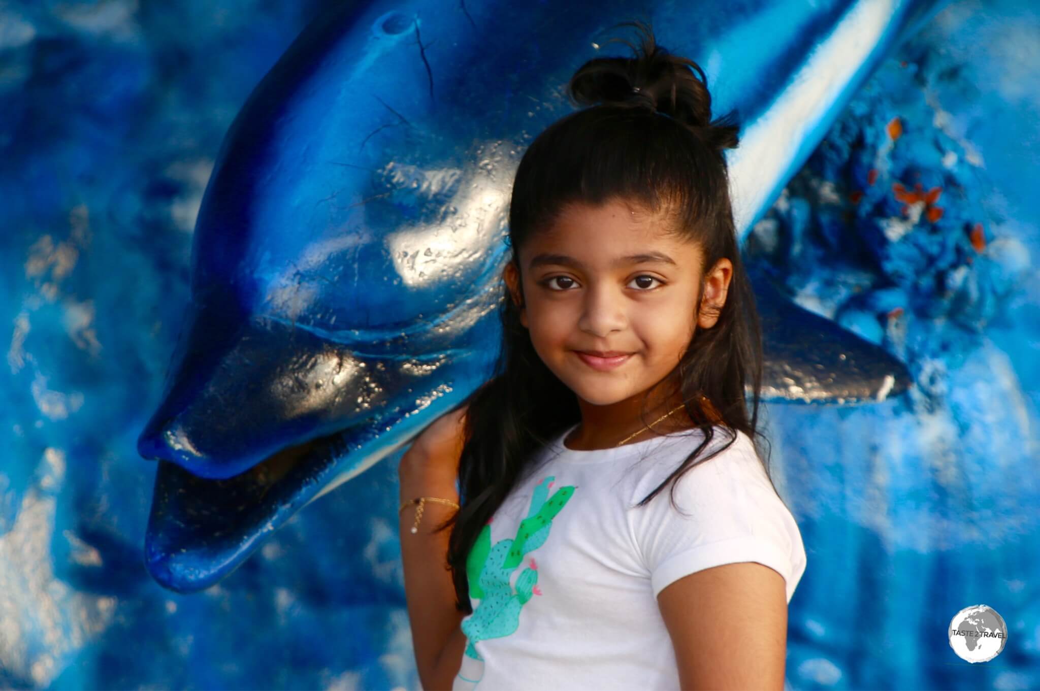 Young girl on Maafushi Island.