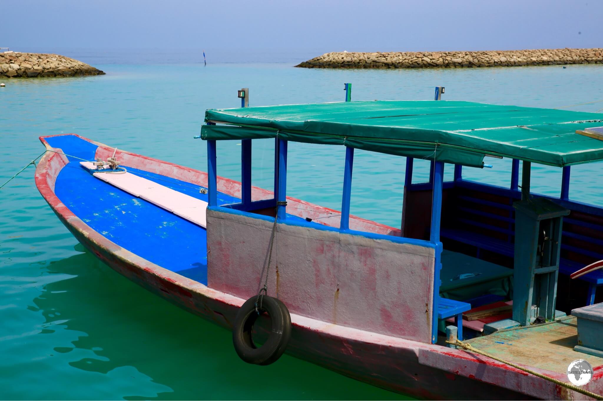 In an atoll nation like the Maldives, boats are the main form of transport.