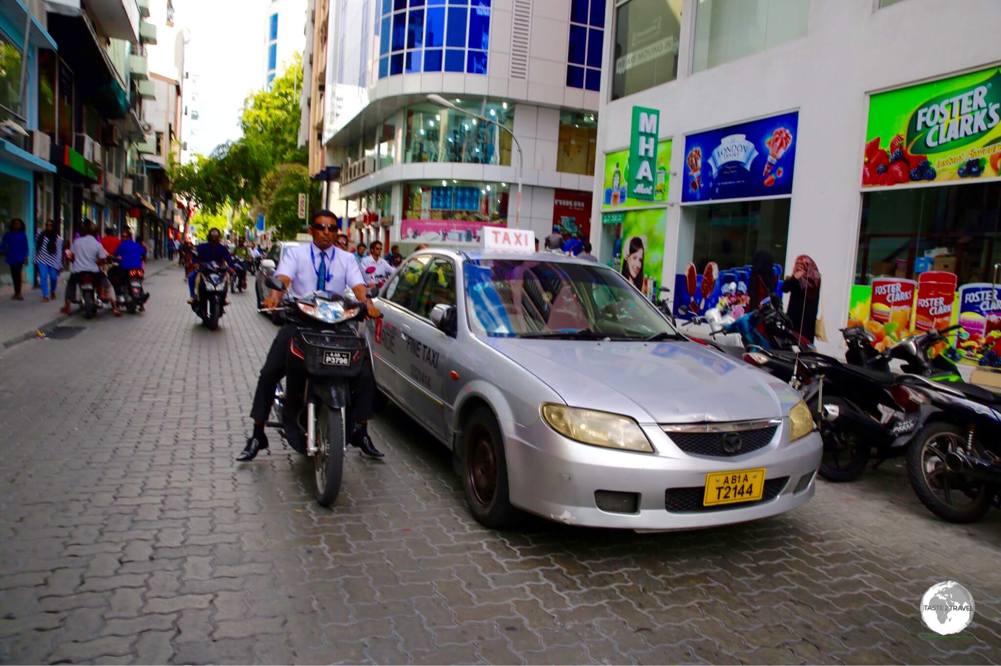 Taxi's on Malé cost just a couple of dollars to any destination on the island.