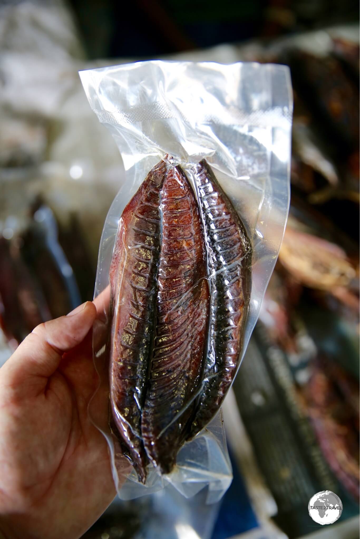 <i>Dhivehi</i>, a local delicacy of cured tuna, can be purchased at the Fish market in Malé.