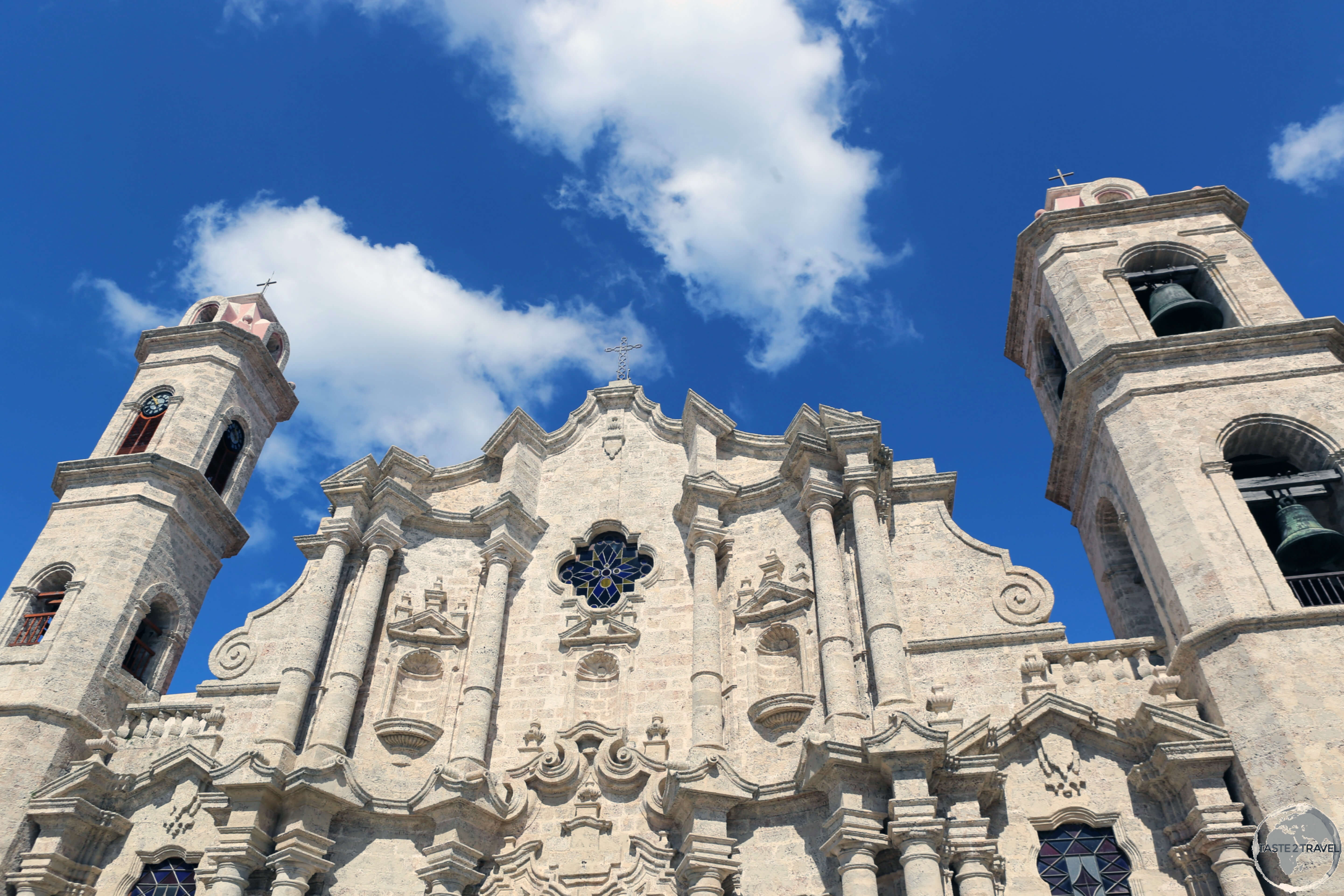 The historic Havana Cathedral is located on <i>Plaza de Catedral</i> in Havana old town.