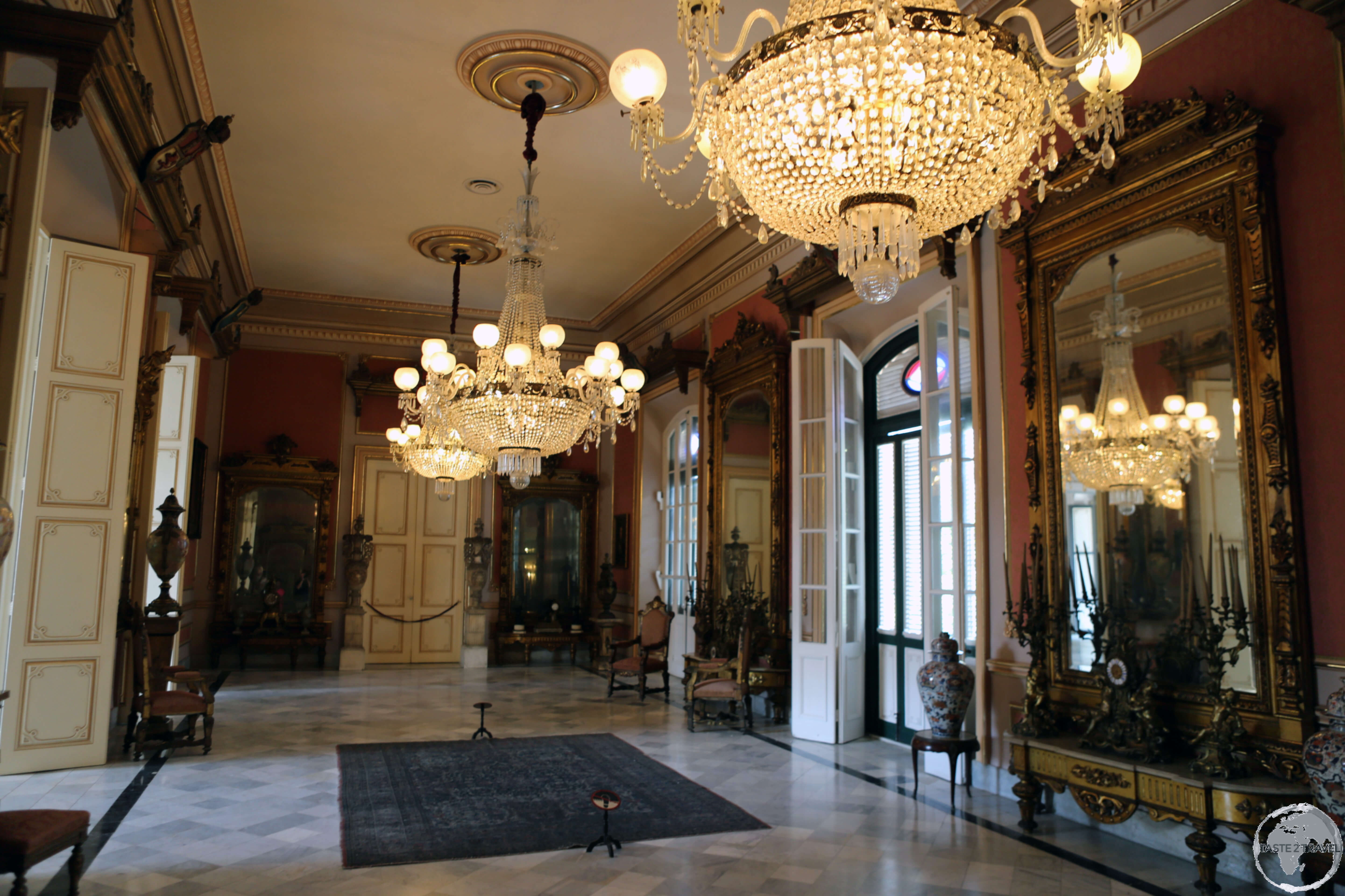 There's no shortage of opulent interiors in Havana old town.