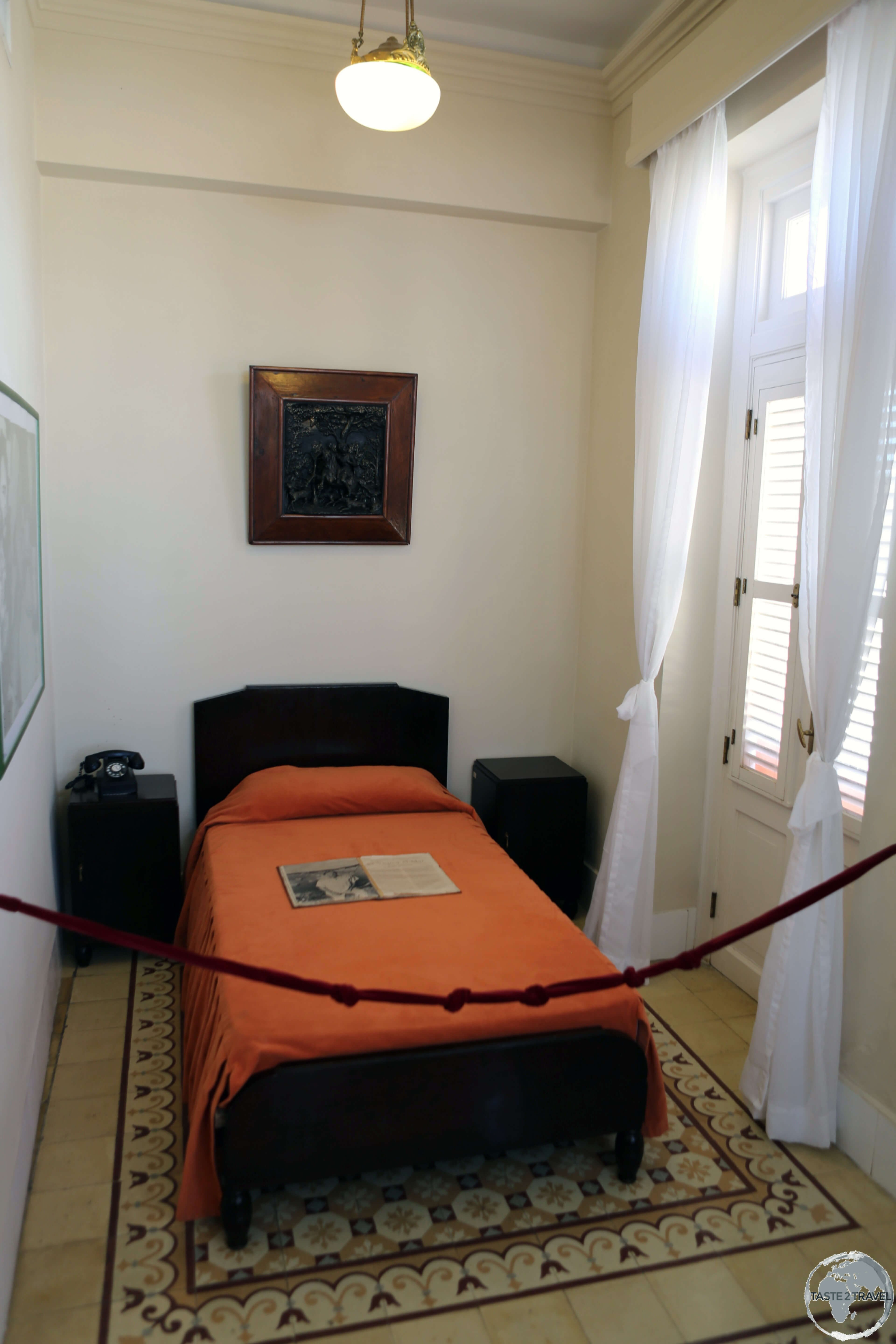 Ernest Hemingway's room at the <i>Hotel Ambos Mundos</i> in Havana old town.