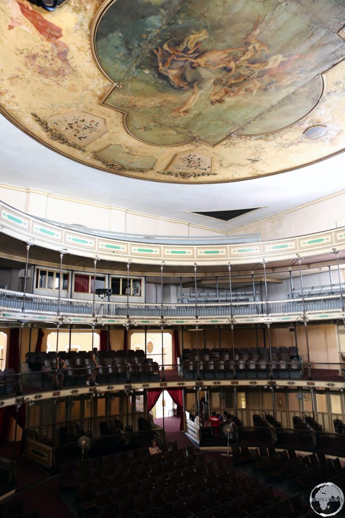 The magnificent interior of the Teatro Terry in Cienfuegos.