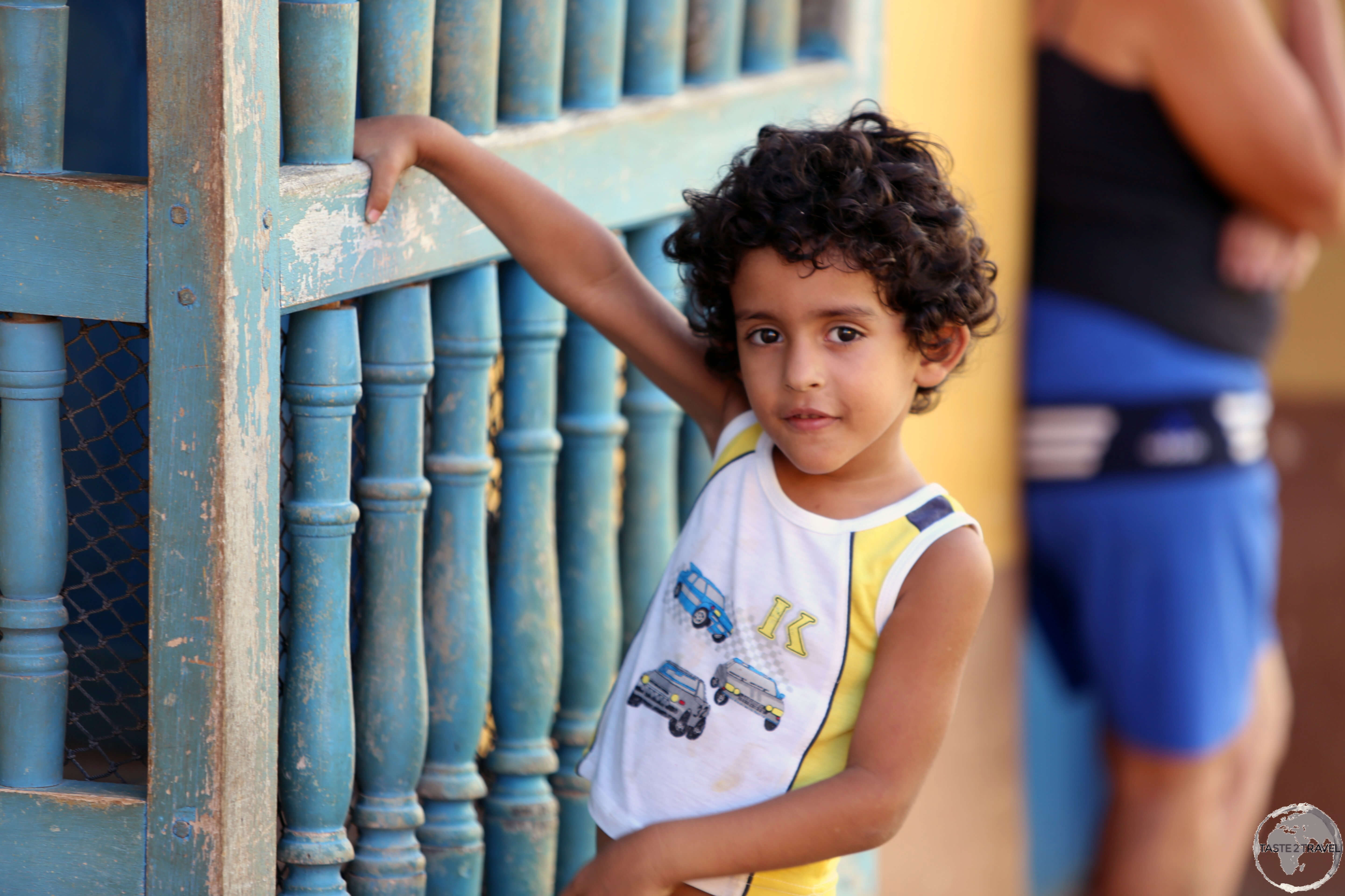 A young boy in Trinidad old town.