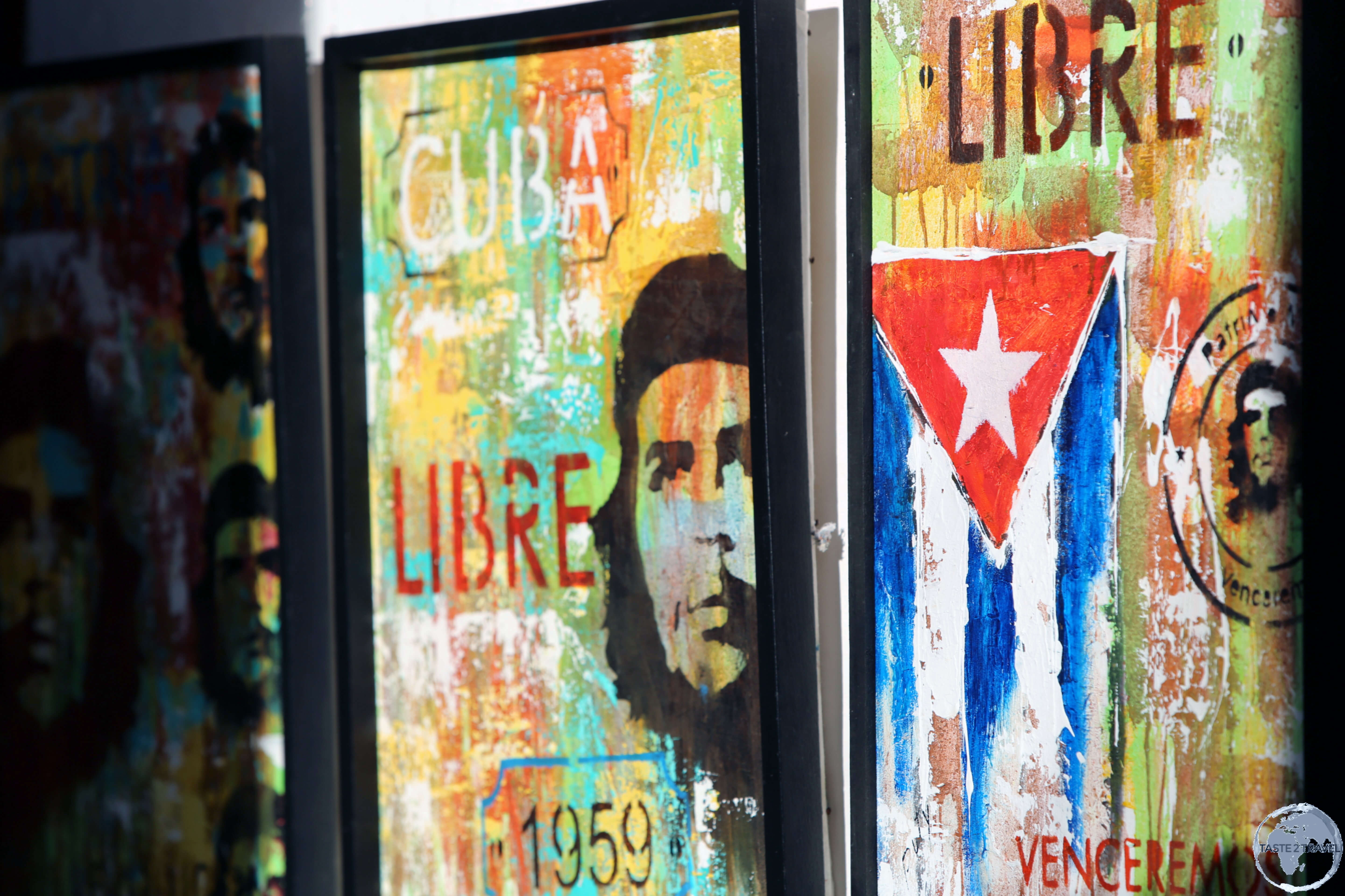 A souvenir shop in Trinidad old town features the popular image of Ernesto "Che" Guevara. 