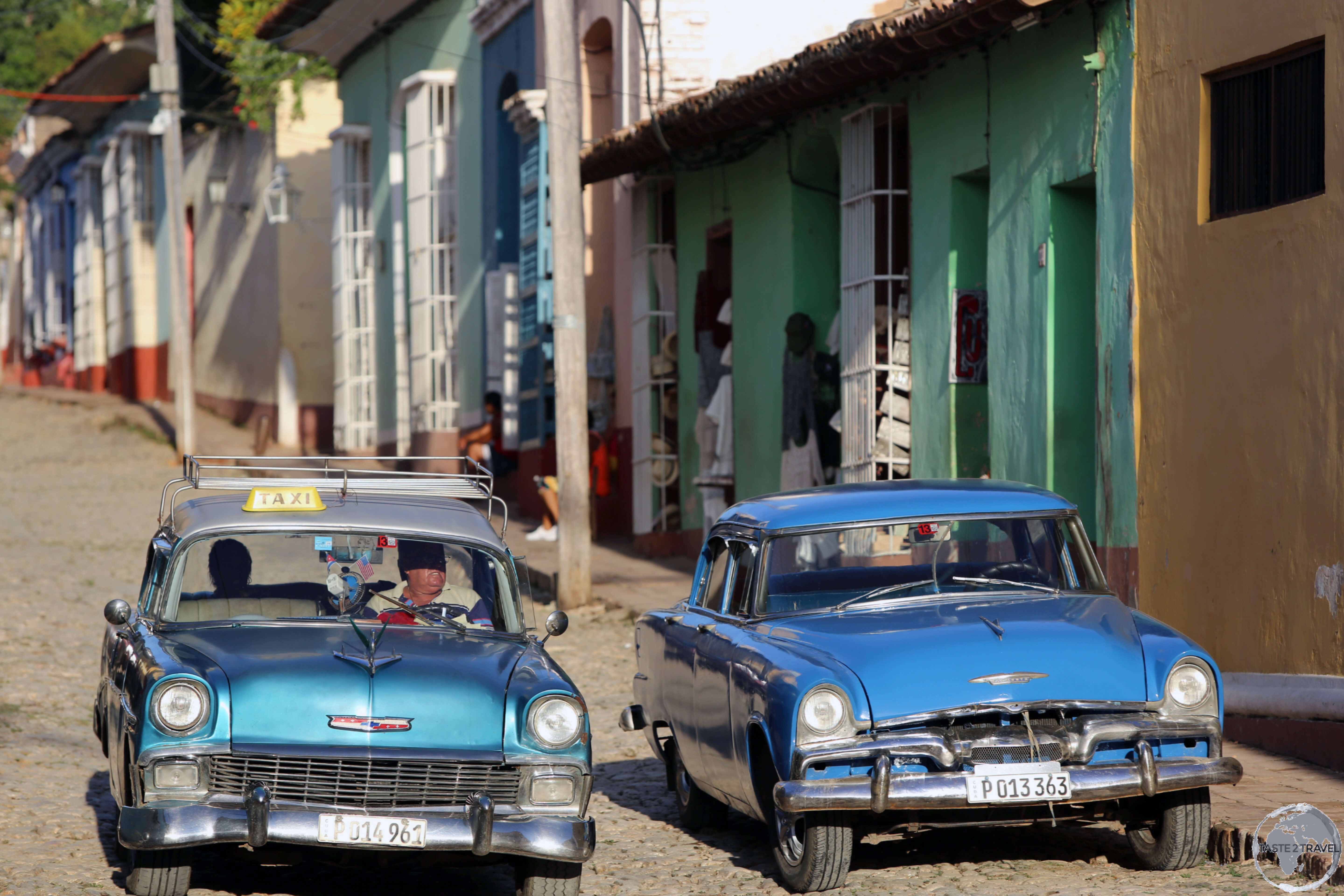 Typical street scene in Trinidad old town.