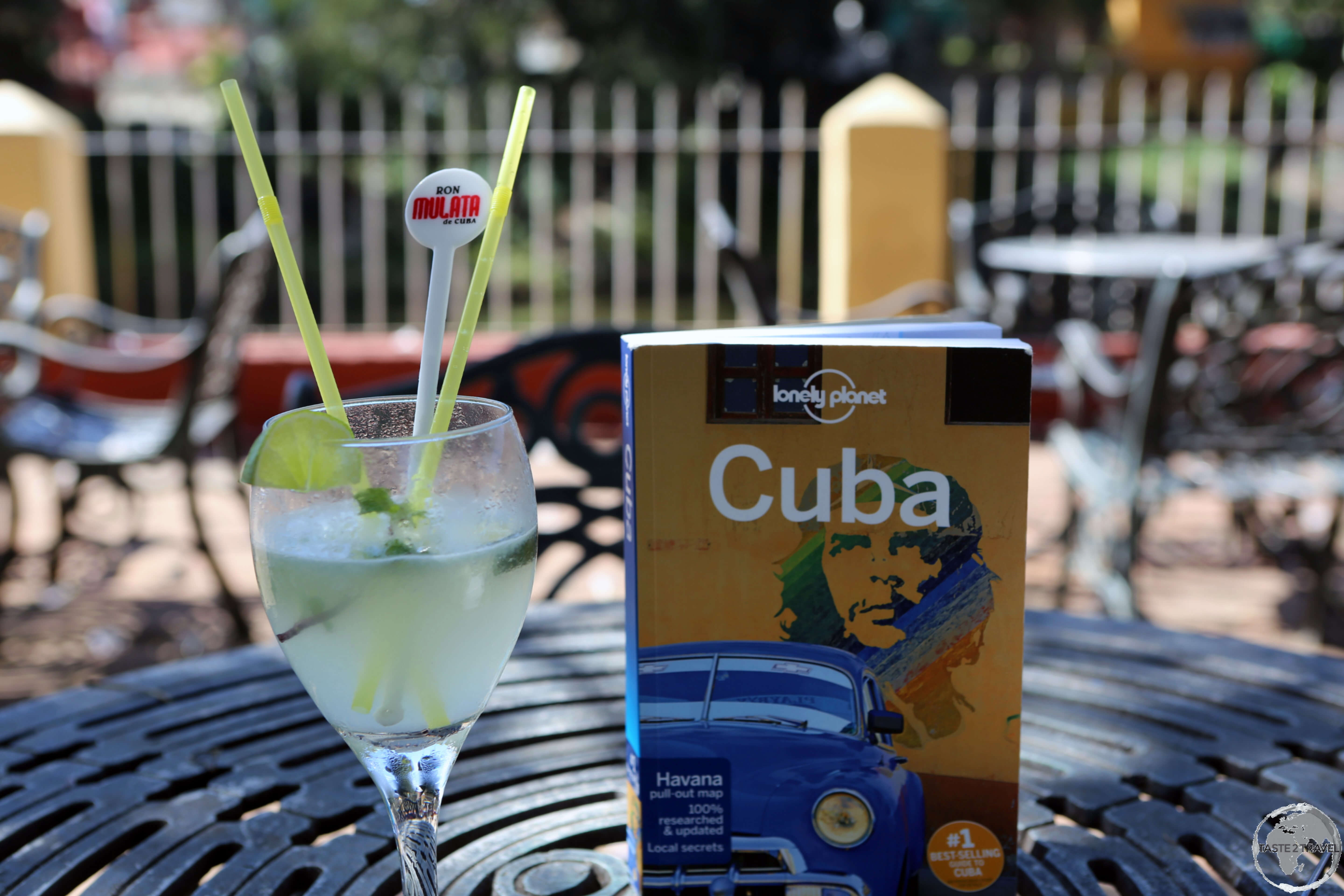 A fresh lime juice at Restaurante Quinta Santa Elena - a great refresher while exploring Sancti Spiritus.