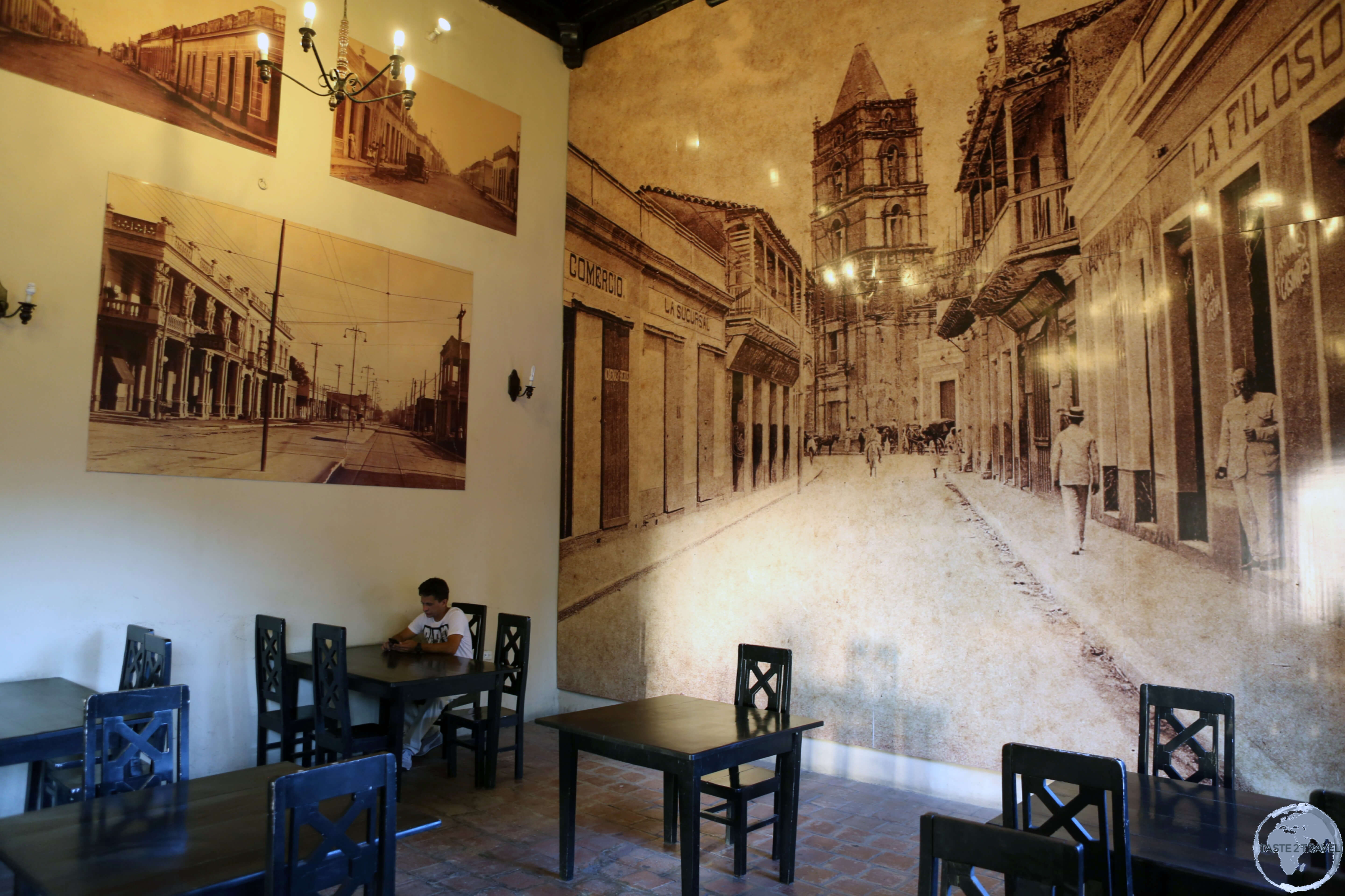 One of many cafes to be found in the charming old town of Camagüey.