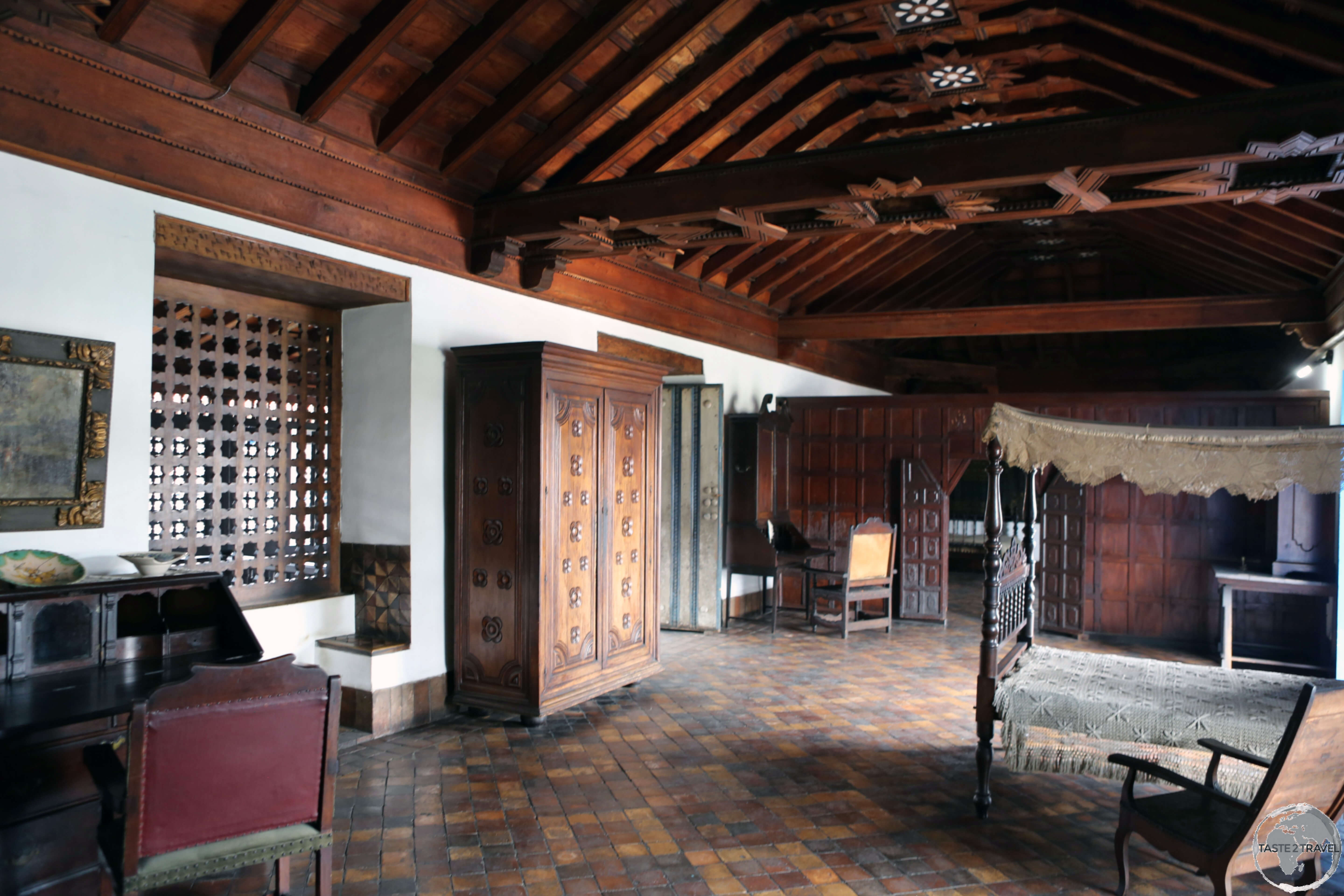 Interior of the <i>Museo de Ambiente Histórico Cubano</i> in Santiago de Cuba.