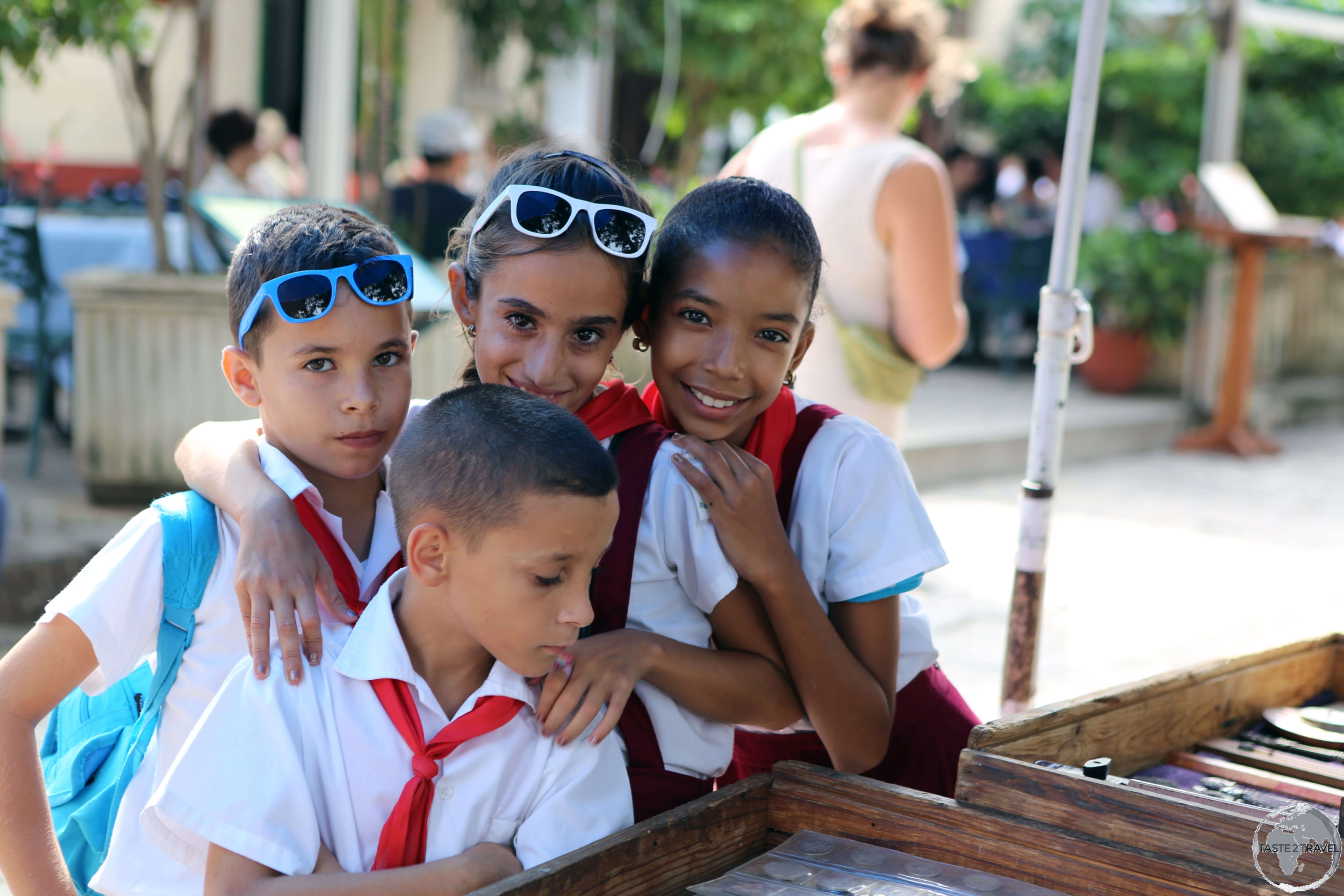 School children in Havana old town.