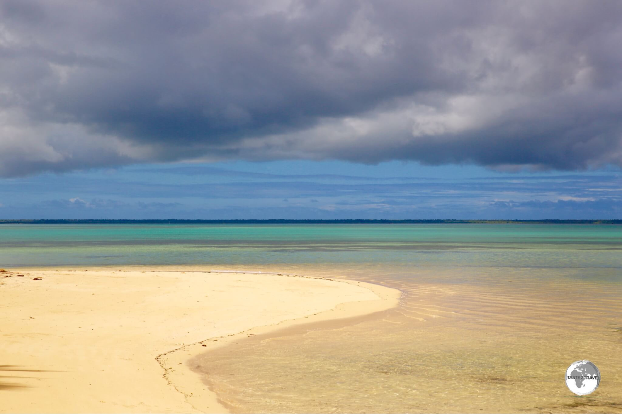 The inviting beach at the Royal Sunset Island resort on 'Atata Island.