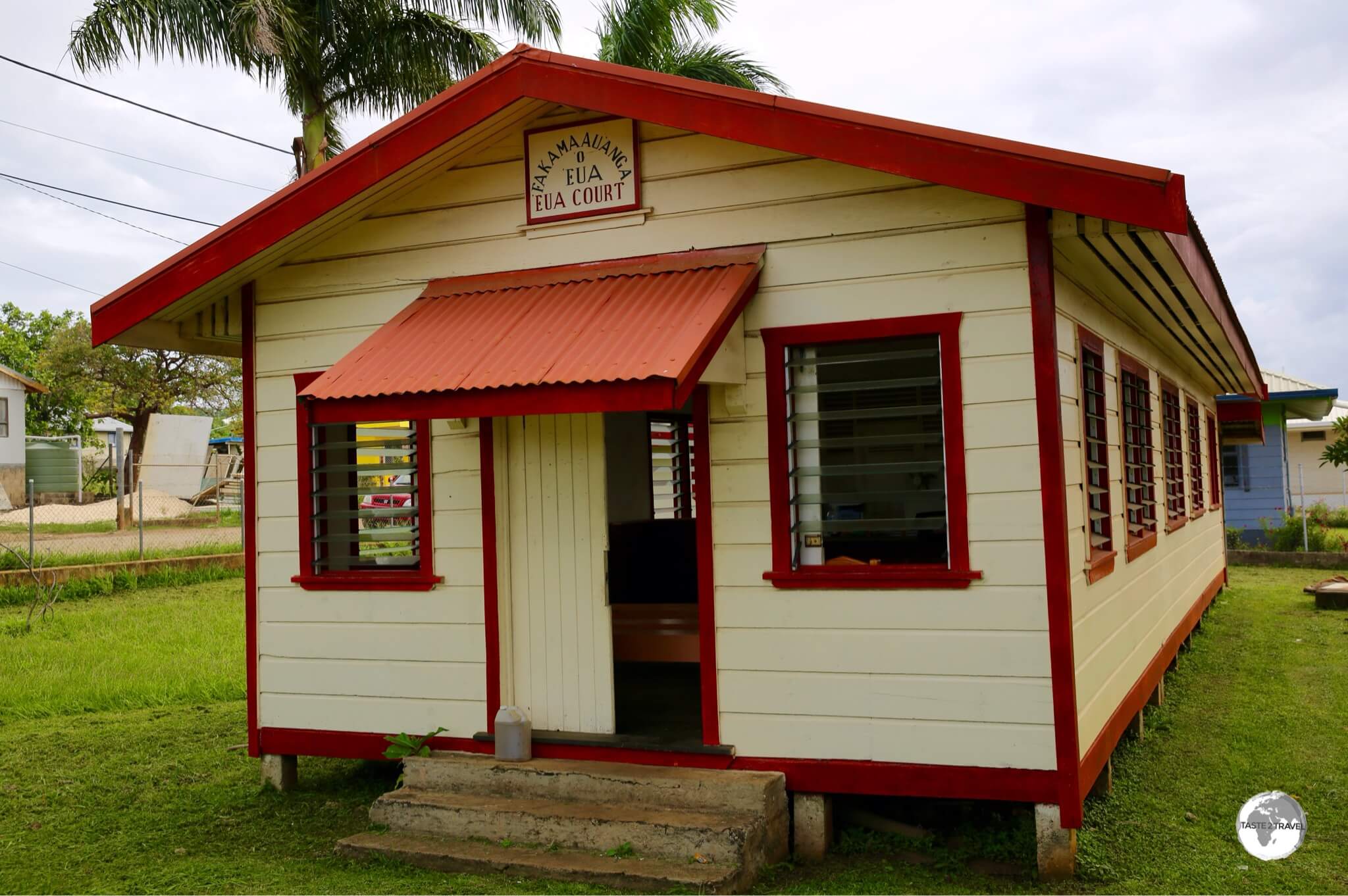 The 'Eua Island courthouse in Ohonua village.