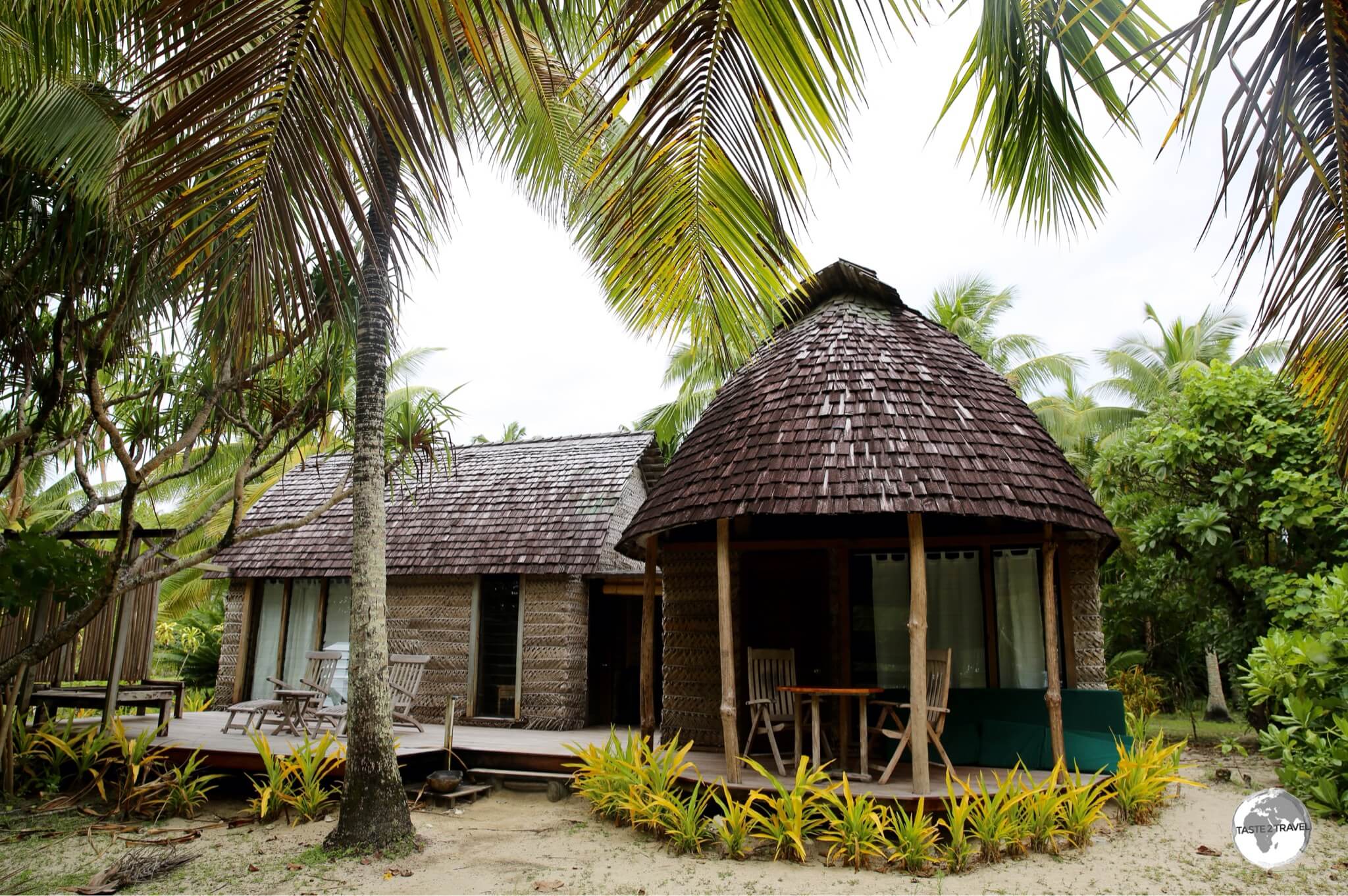 The Fales at Fafa Island resort are set on secluded sites around the island, maximising privacy for their guests.