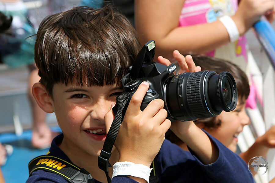 A budding photographer on the 36-hour slow boat from Manaus to Santarém.