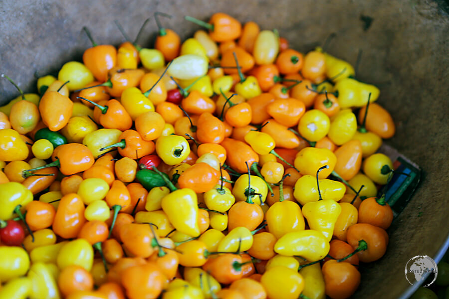 Peppers for sale at the 'Ver-o-Peso' market in Belém.