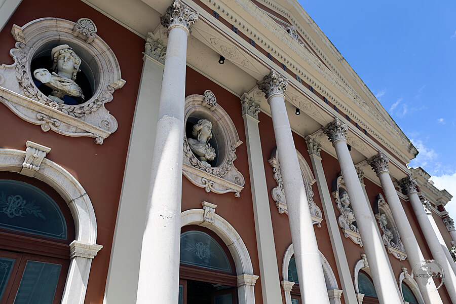 The imposing exterior of Theatro da Paz in Belém.