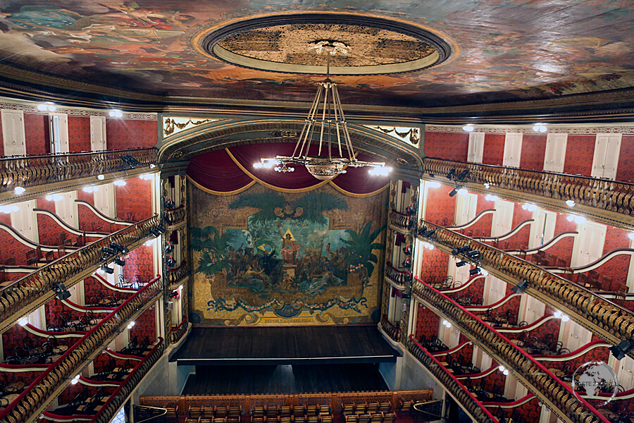 Monuments such as the ornate Theatro da Paz were built in Belém using riches from the rubber boom. 