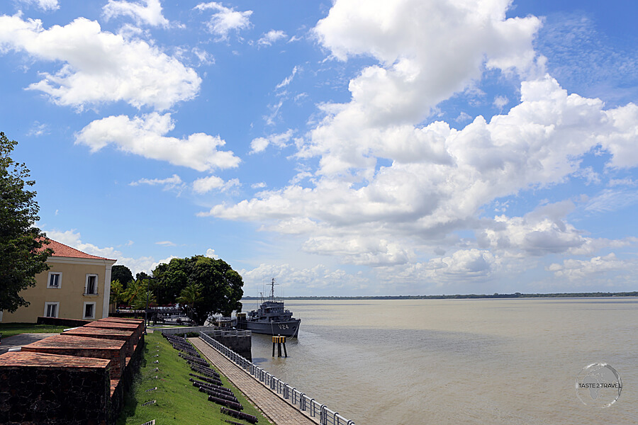 The Portuguese-built, Forte do Presépio, overlooks the Amazon river in historic Belém.