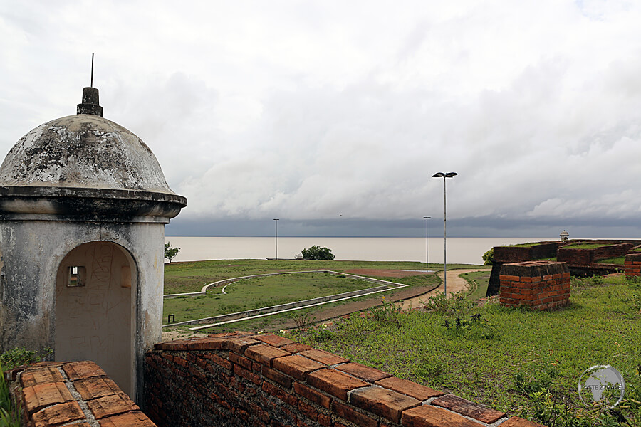 The Portuguese-built Fortalzeza de Sao Jose de Macapá stands at the mouth of the Amazon river at Macapá.