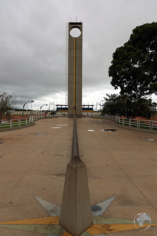 The Marco Zero monument in Macapa indicates the Equatorial line.