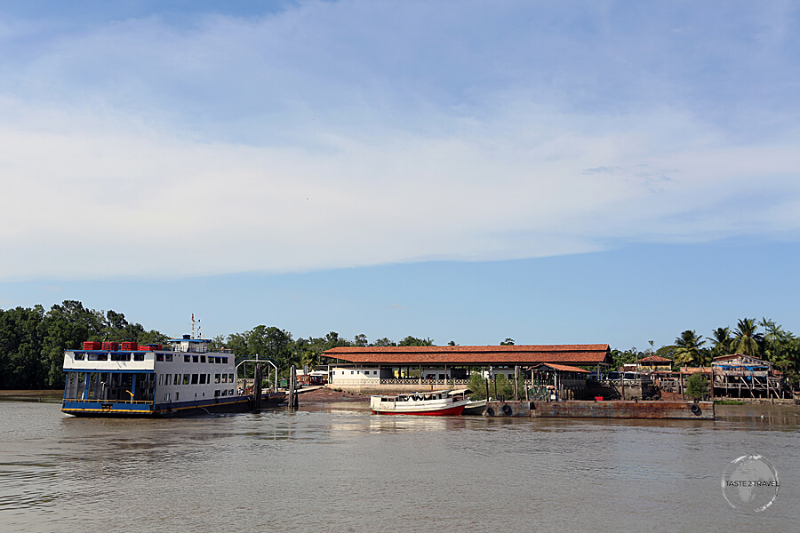 Boats at Camará port, the main gateway to Marajó Island.